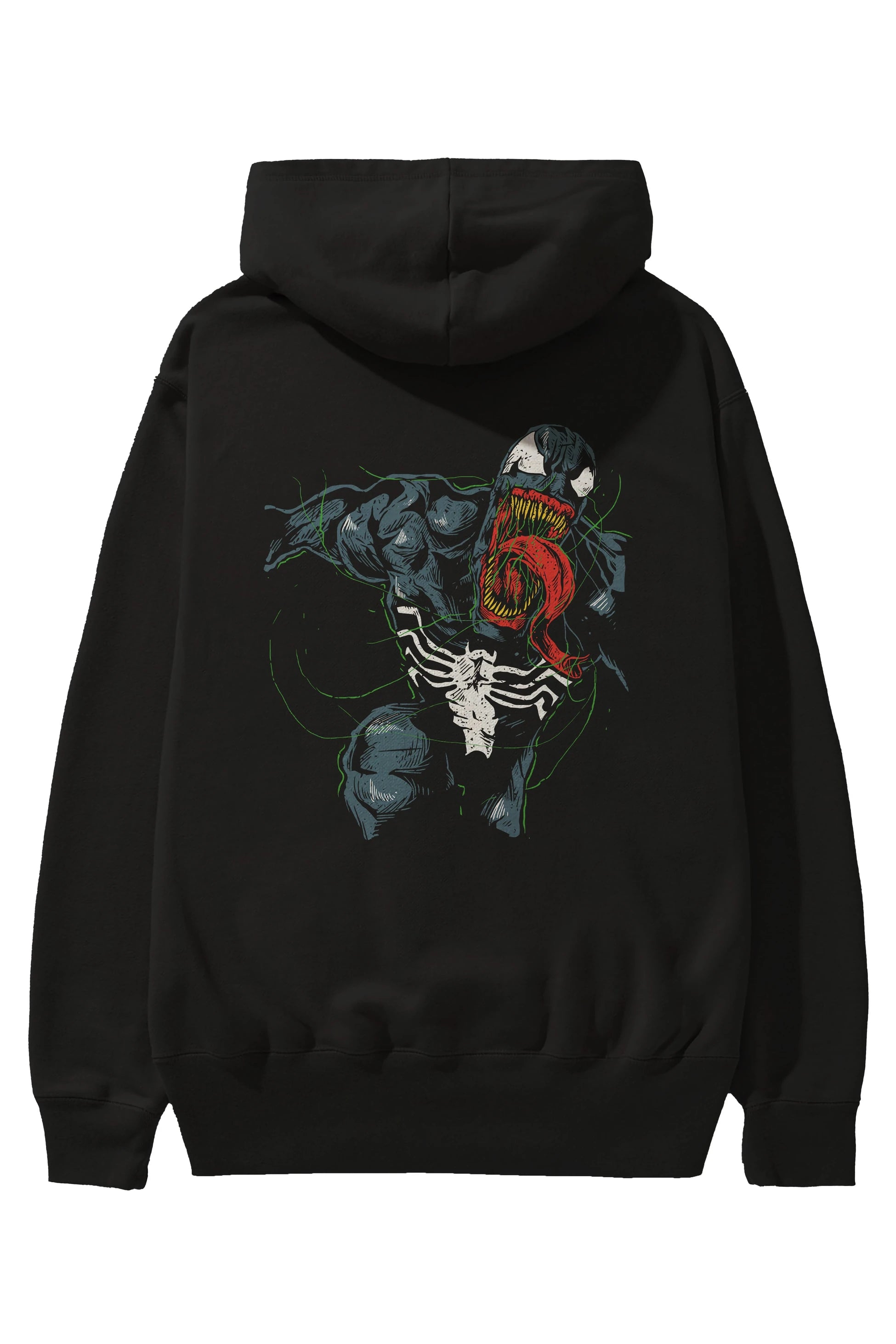 Venom (6) Arka Baskılı Hoodie Oversize Kapüşonlu Sweatshirt Erkek Kadın Unisex