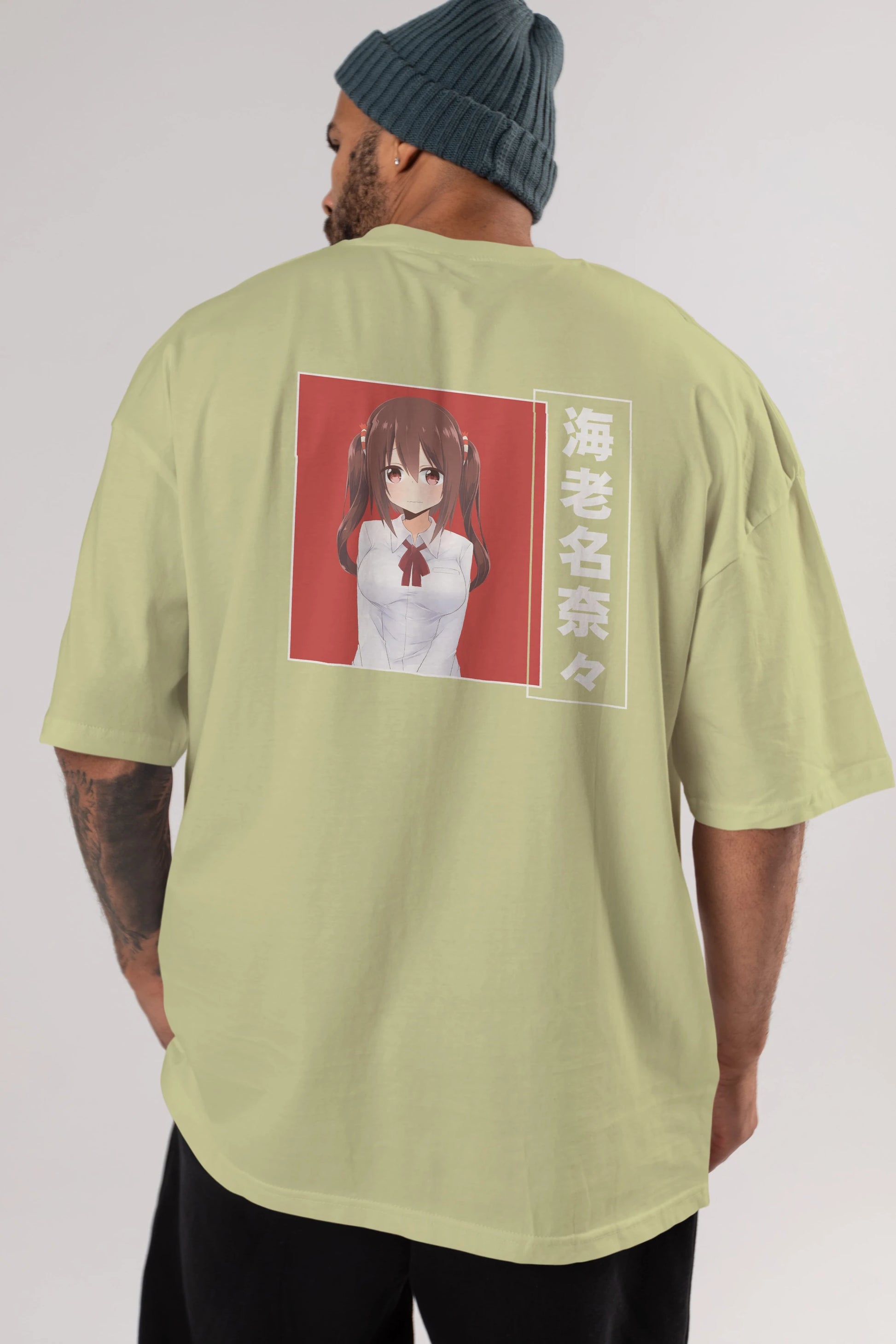Nana Ebina 1 Anime Arka Baskılı Oversize t-shirt Erkek Kadın Unisex