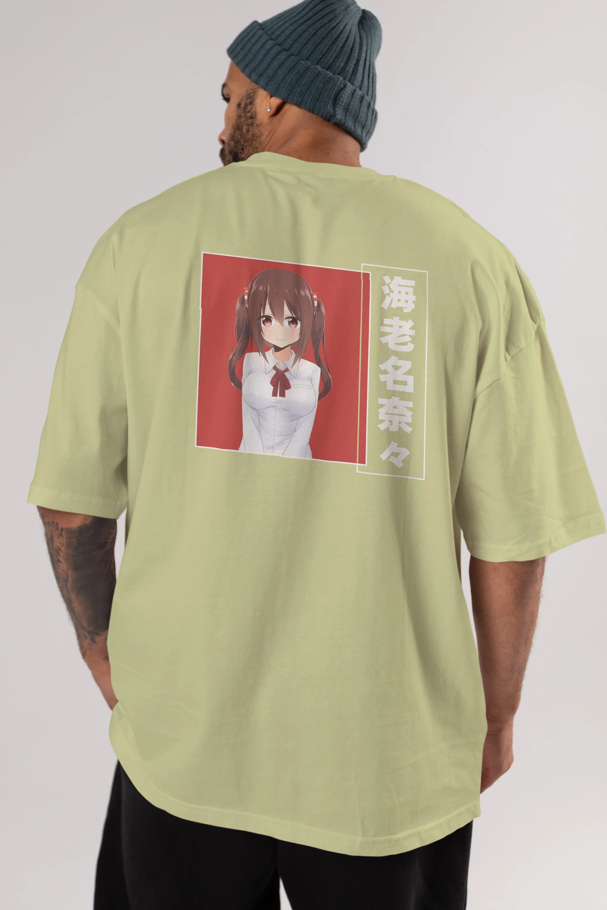 Nana Ebina 1 Anime Arka Baskılı Oversize t-shirt Erkek Kadın Unisex