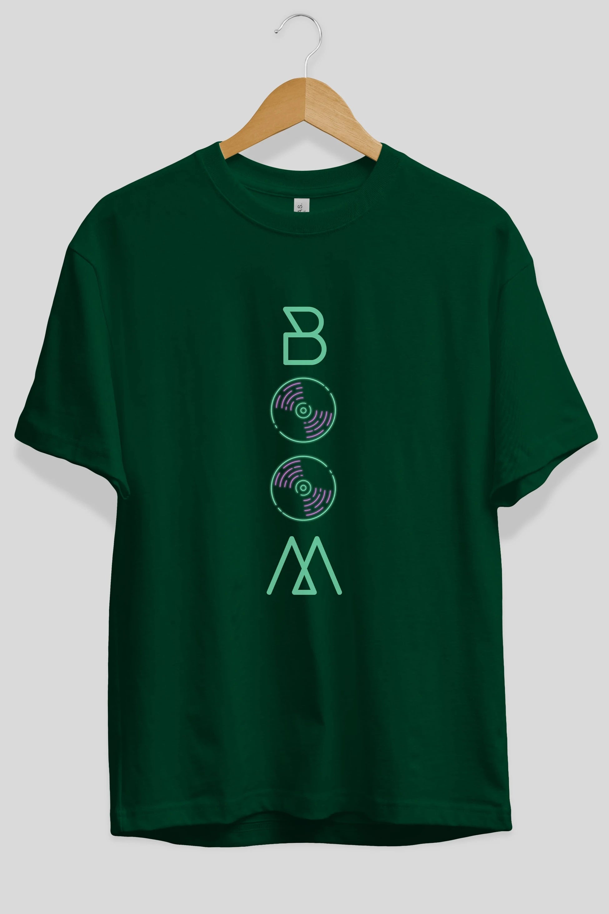 Boom Ön Baskılı Oversize t-shirt Erkek Kadın Unisex
