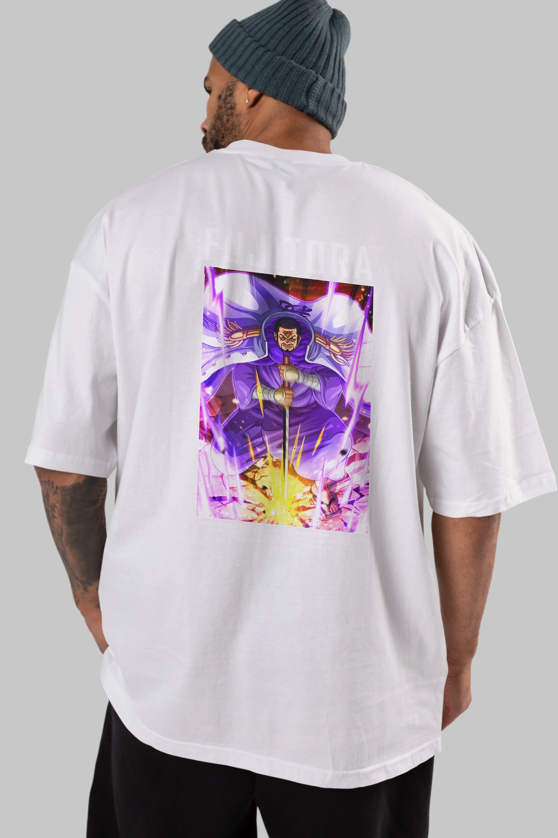 Issho Anime Arka Baskılı Oversize t-shirt Erkek Kadın Unisex %100 pamuk tişort