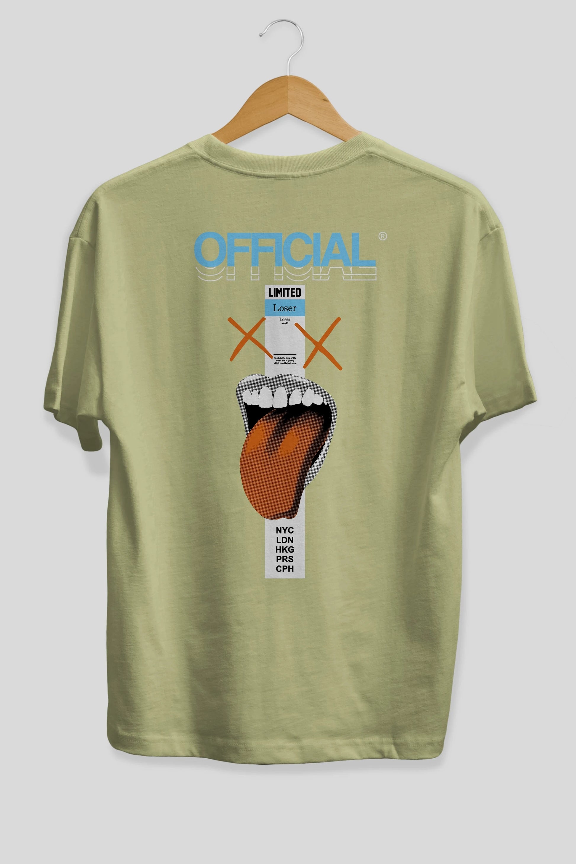 Official Loser Arka Baskılı Oversize t-shirt Erkek Kadın Unisex
