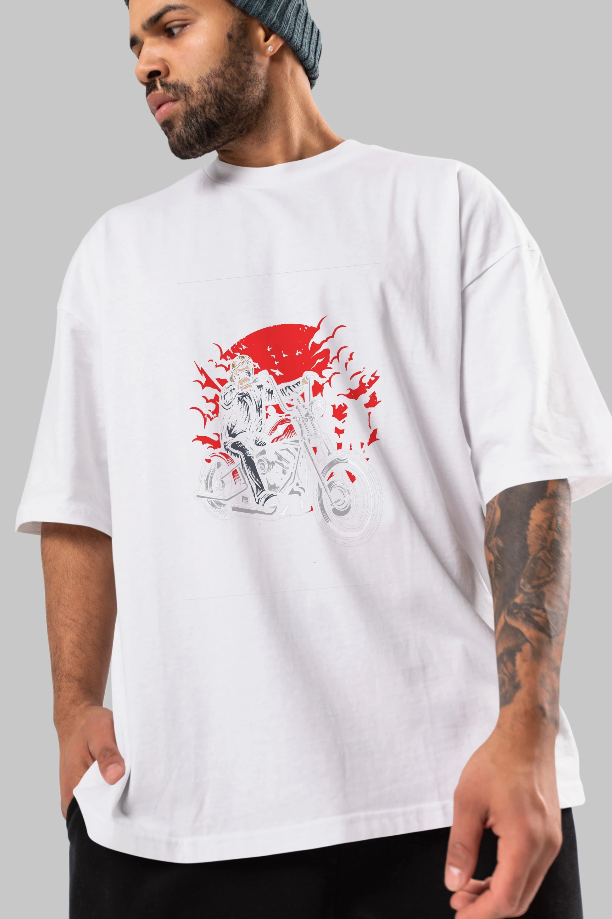 Zombie Slayer Ön Baskılı Oversize t-shirt Erkek Kadın Unisex %100 Pamuk tişort