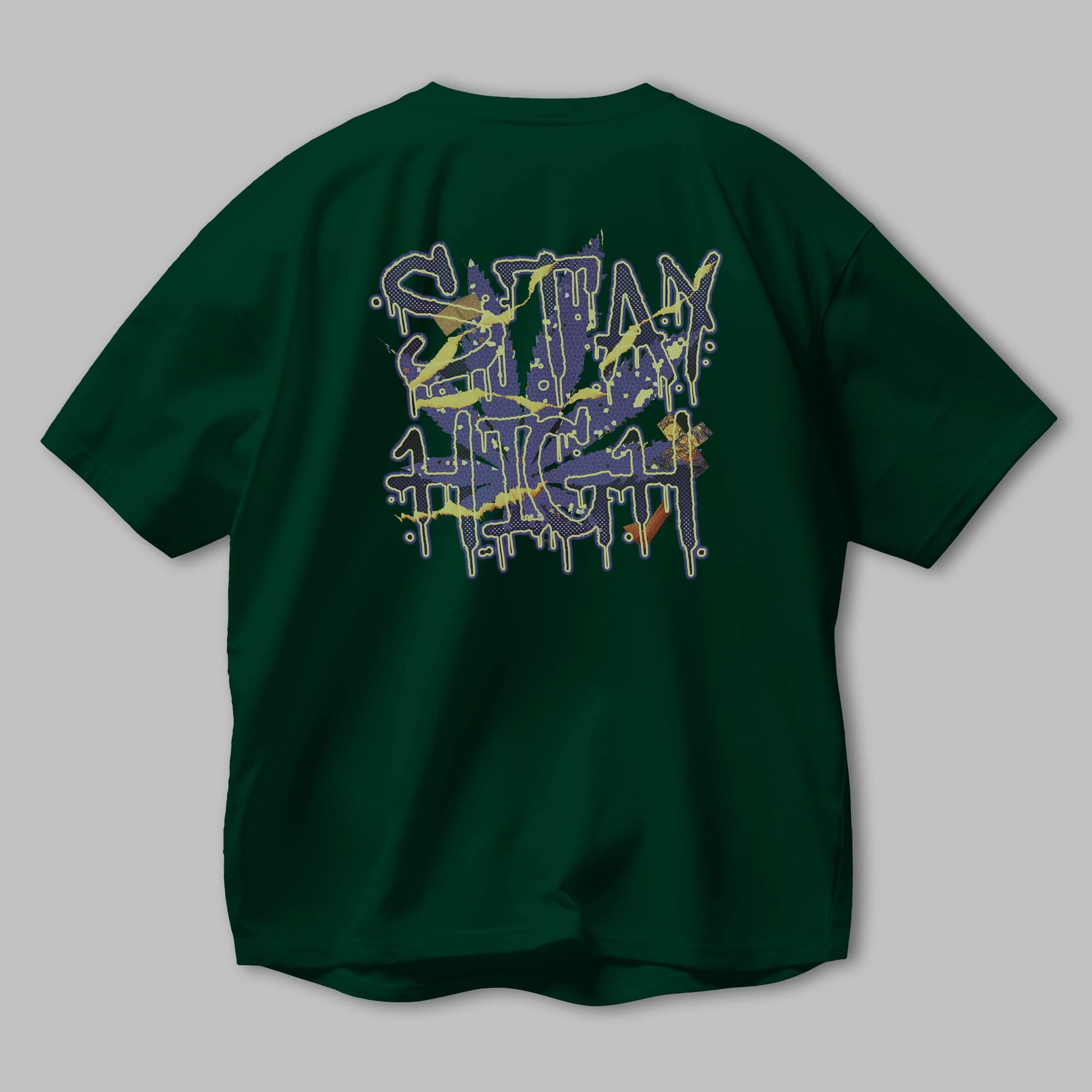 Stay High Arka Baskılı Oversize t-shirt Erkek Kadın Unisex