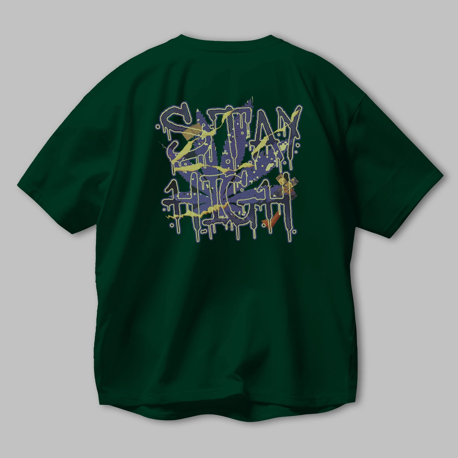 Stay High Arka Baskılı Oversize t-shirt Erkek Kadın Unisex