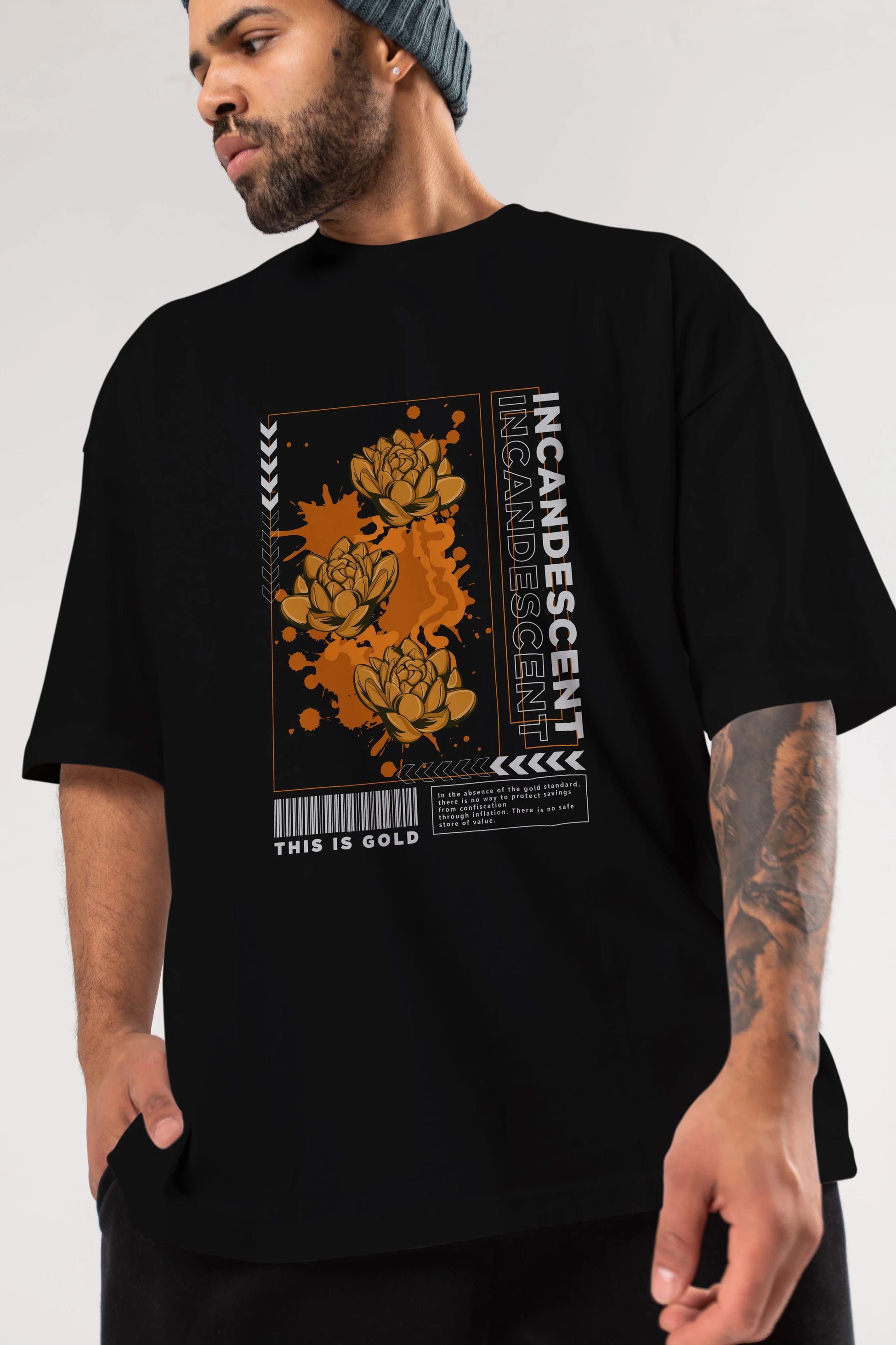 Incandescent Ön Baskılı Oversize t-shirt Erkek Kadın Unisex