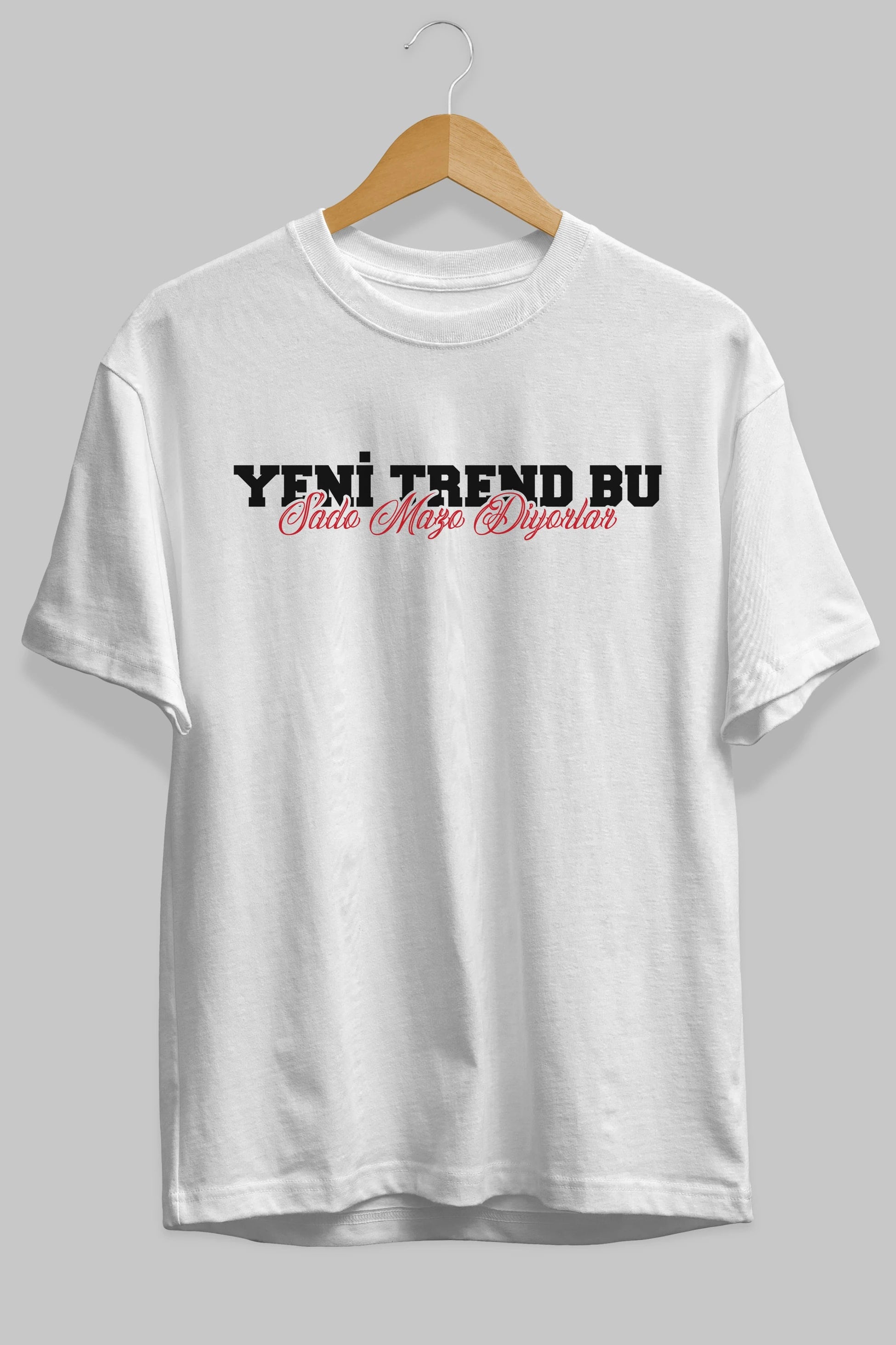 Yeni Trend Bu Sado Mazo Ön Baskılı Oversize t-shirt %100 pamuk Erkek Kadın Unisex