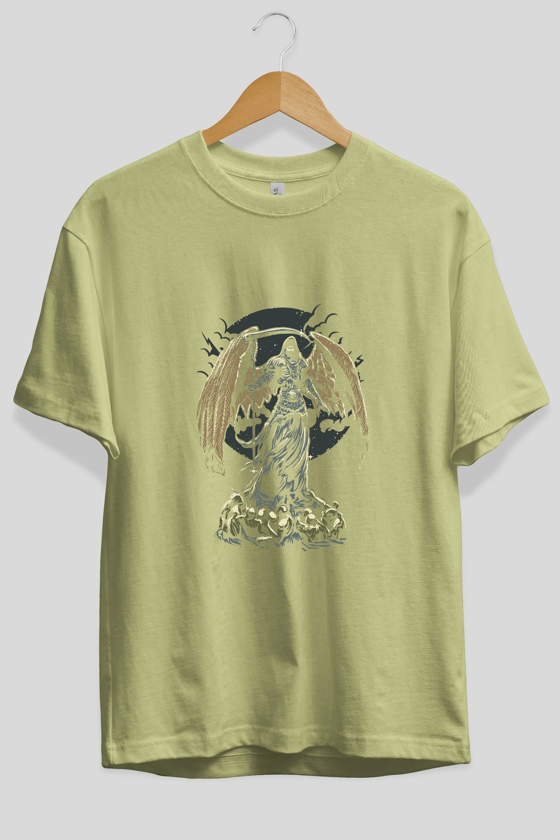 Darkness Ön Baskılı Oversize t-shirt Erkek Kadın Unisex %100 Pamuk tişort