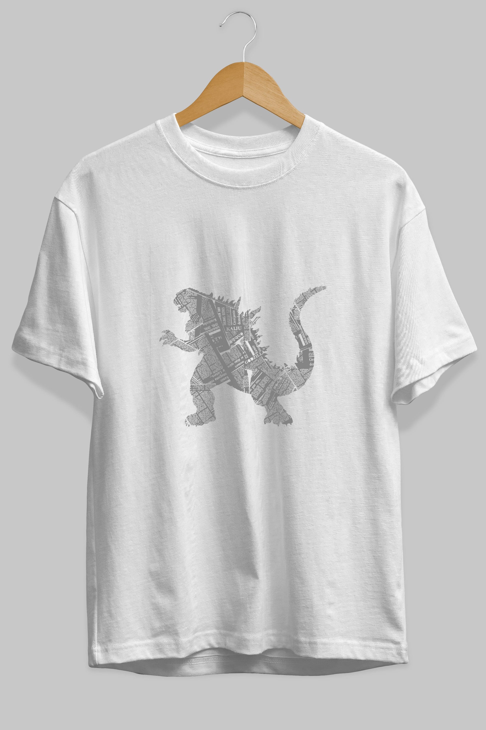 Kaiju Ön Baskılı Oversize t-shirt %100 pamuk Erkek Kadın Unisex