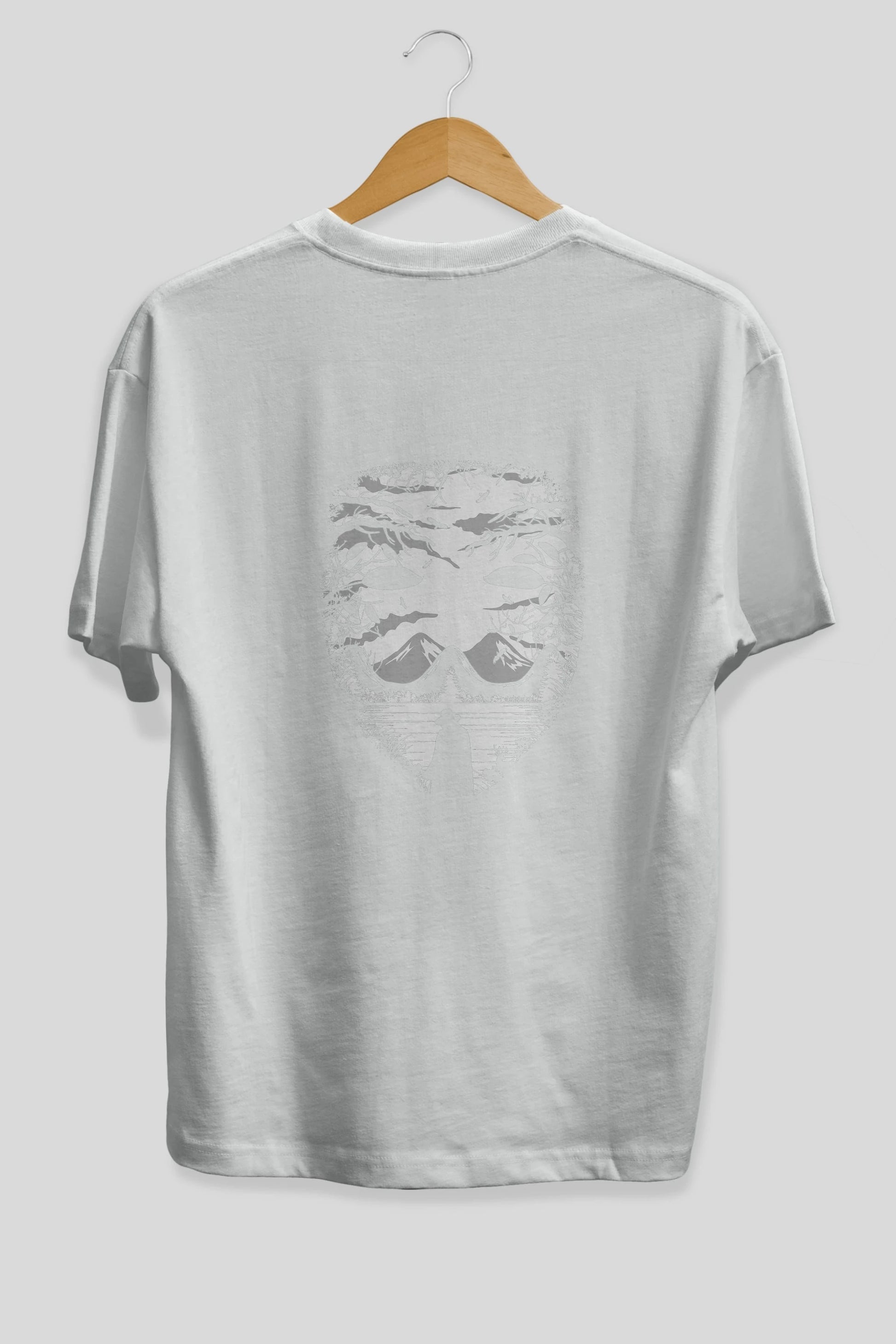 The Mask (2) Arka Baskılı Oversize t-shirt %100 pamuk Erkek Kadın Unisex