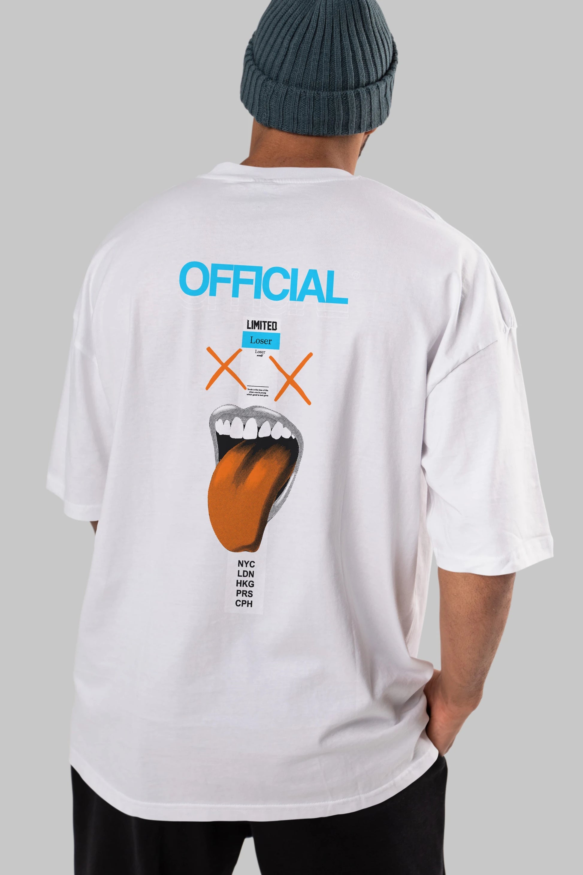 Official Loser Arka Baskılı Oversize t-shirt Erkek Kadın Unisex