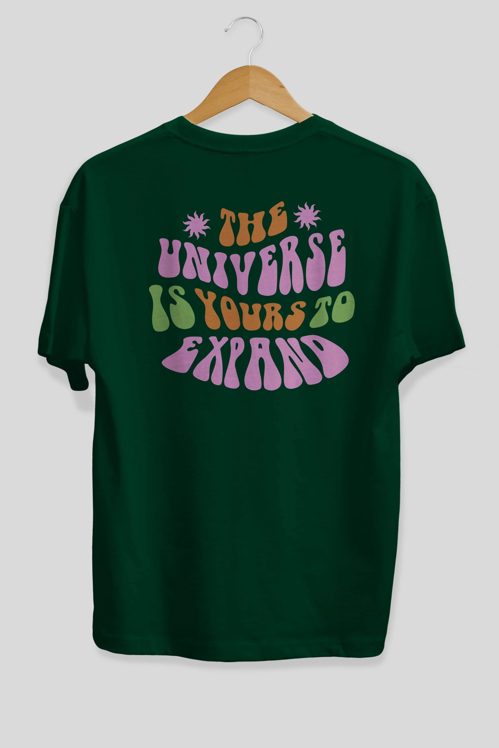 The Universe is Yours Yazılı Arka Baskılı Oversize t-shirt Erkek Kadın Unisex