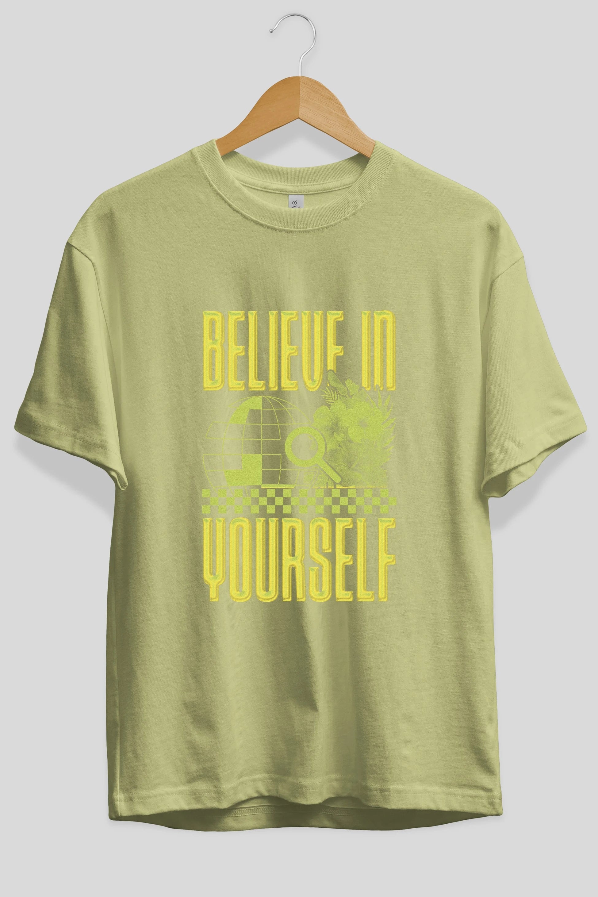 Believe in yourself Ön Baskılı Oversize t-shirt Erkek Kadın Unisex