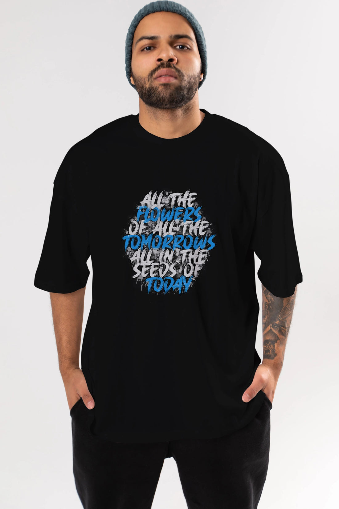 All The Flowers Of All The Tomorrows Ön Baskılı Oversize t-shirt Erkek Kadın Unisex