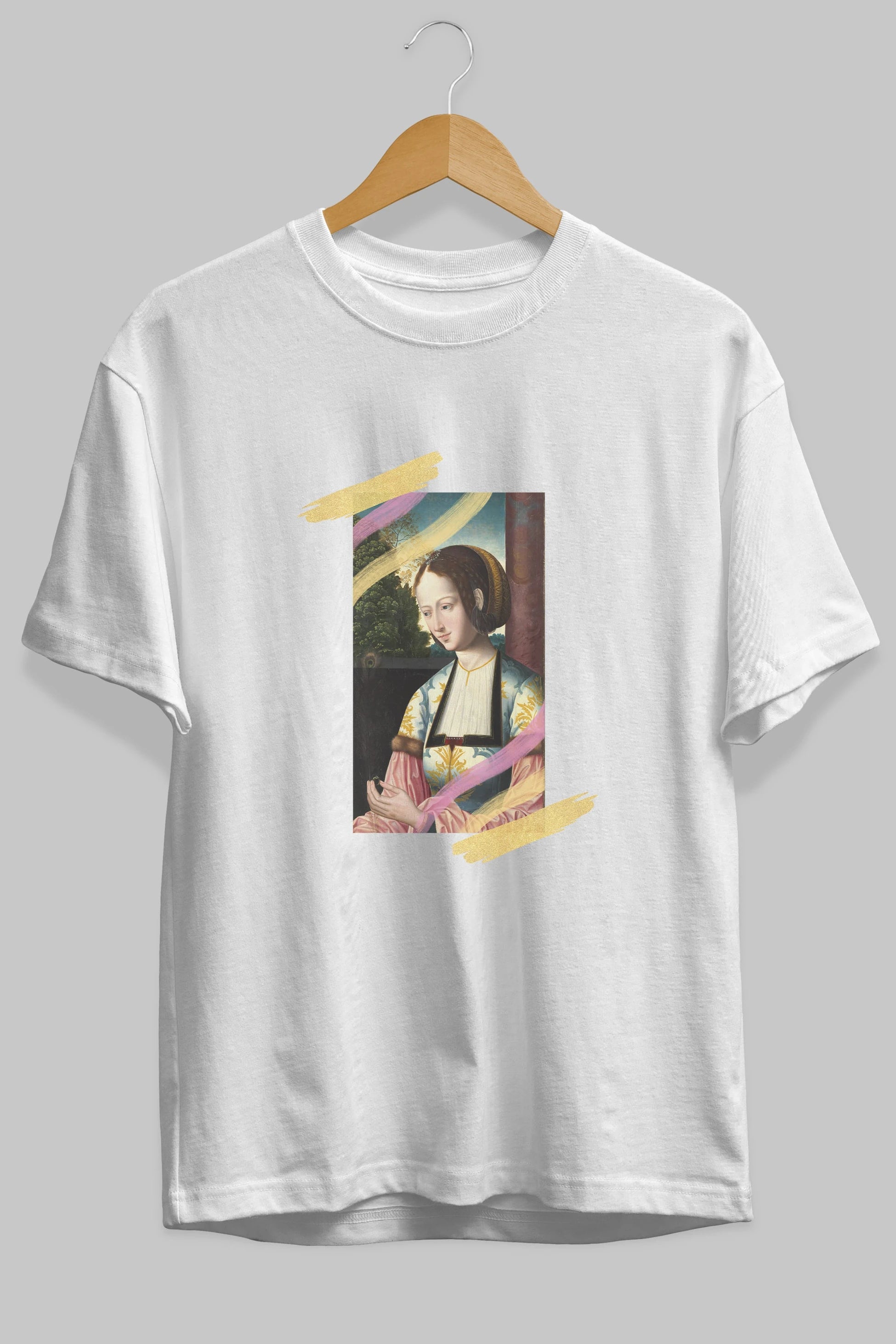 Woman Portrait Ön Baskılı Oversize t-shirt Erkek Kadın Unisex