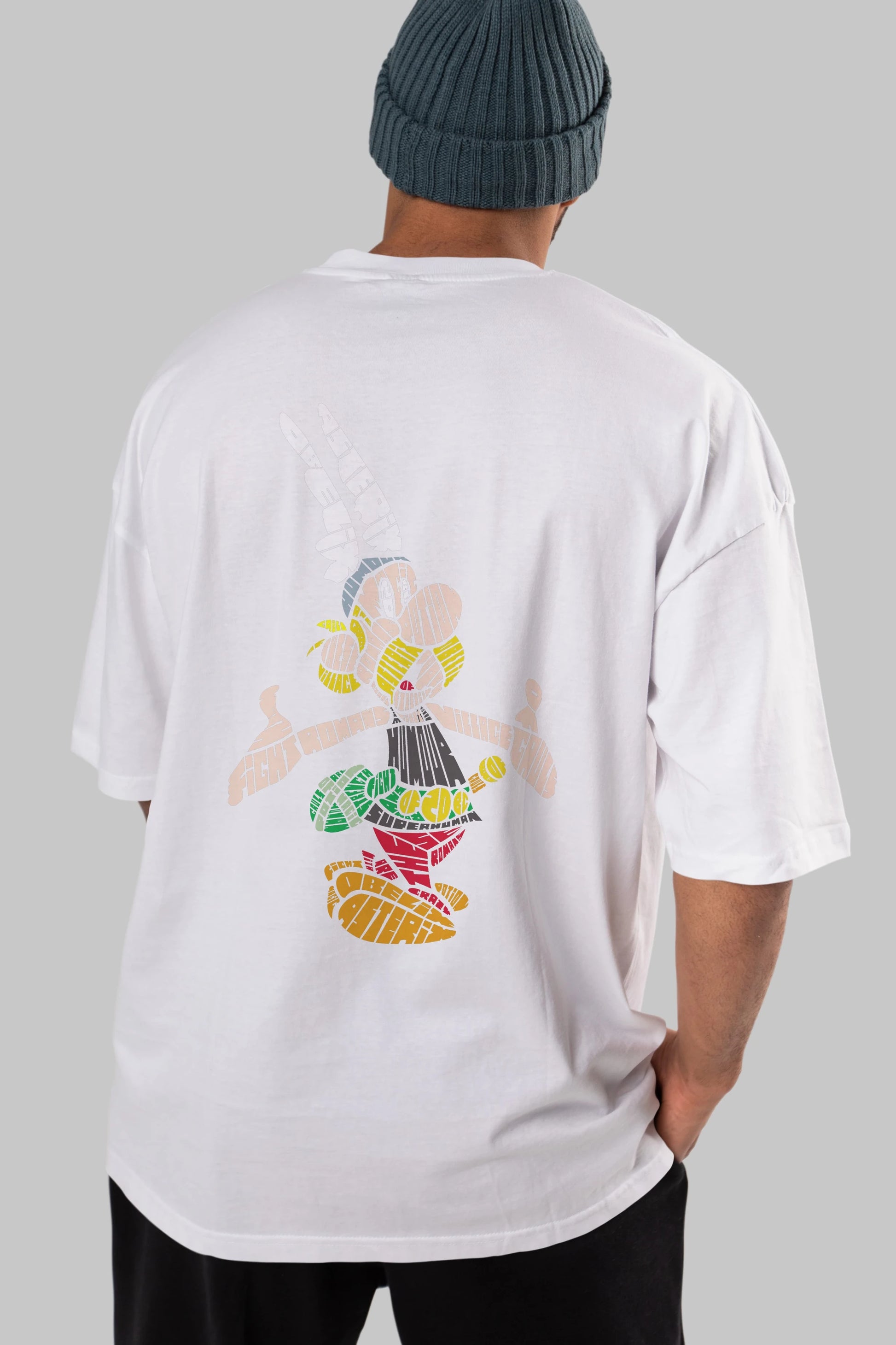 Asterix Arka Baskılı Oversize t-shirt %100 pamuk Erkek Kadın Unisex
