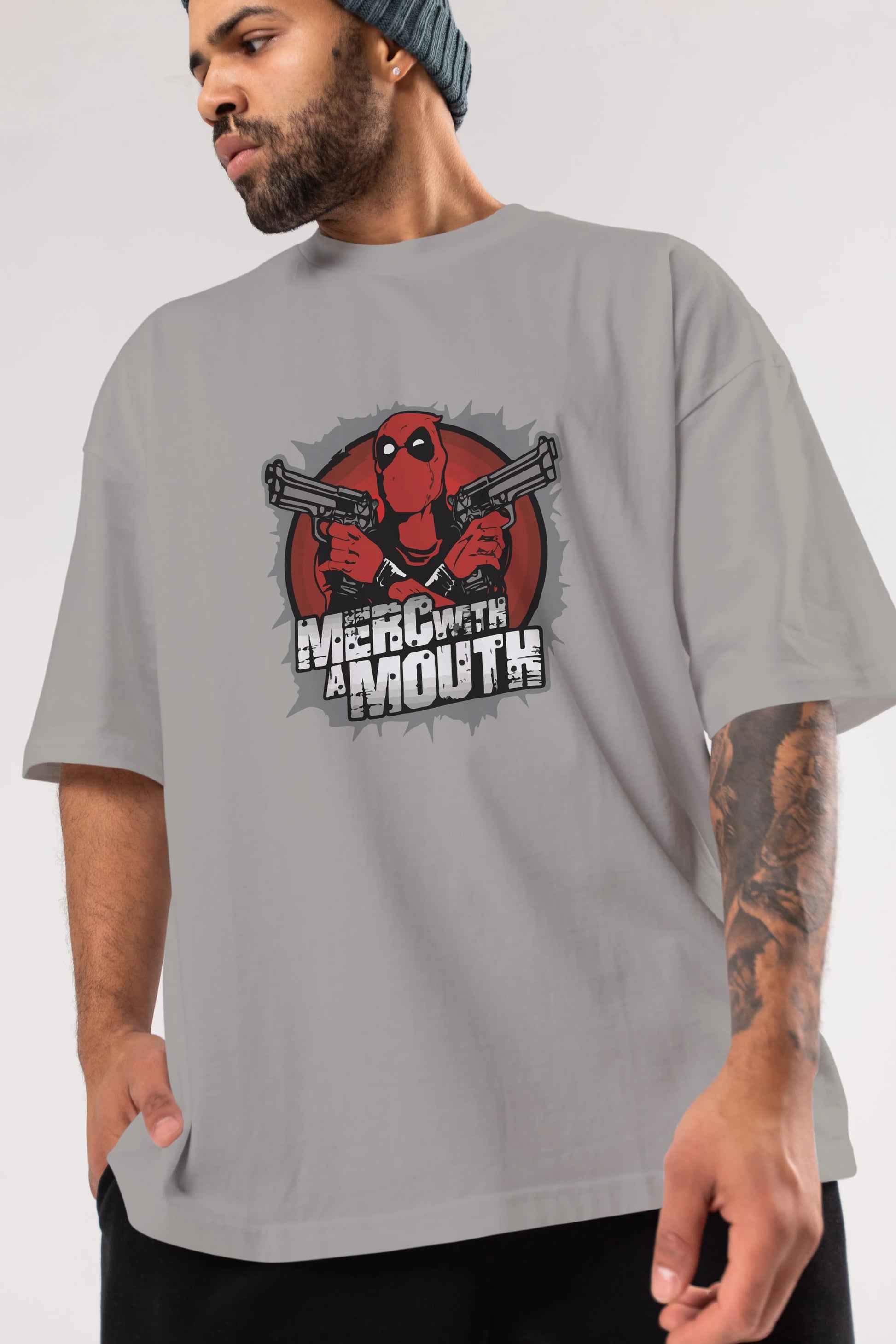 Deadpool (13) Ön Baskılı Oversize t-shirt Erkek Kadın Unisex %100 Pamuk Bisiklet Yaka tişort
