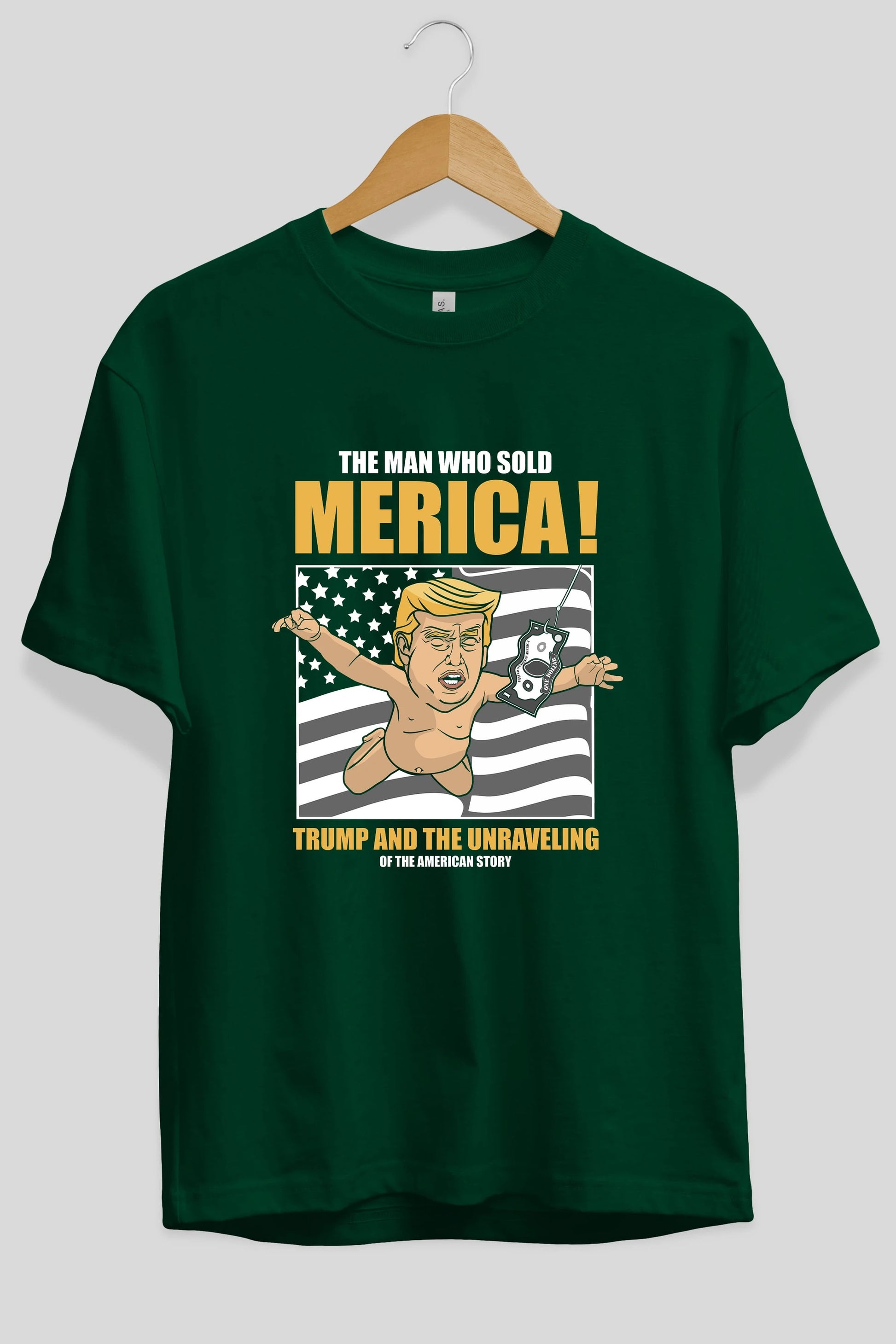 Trump Nirvana Ön Baskılı Oversize t-shirt Erkek Kadın Unisex %100 Pamuk tişort