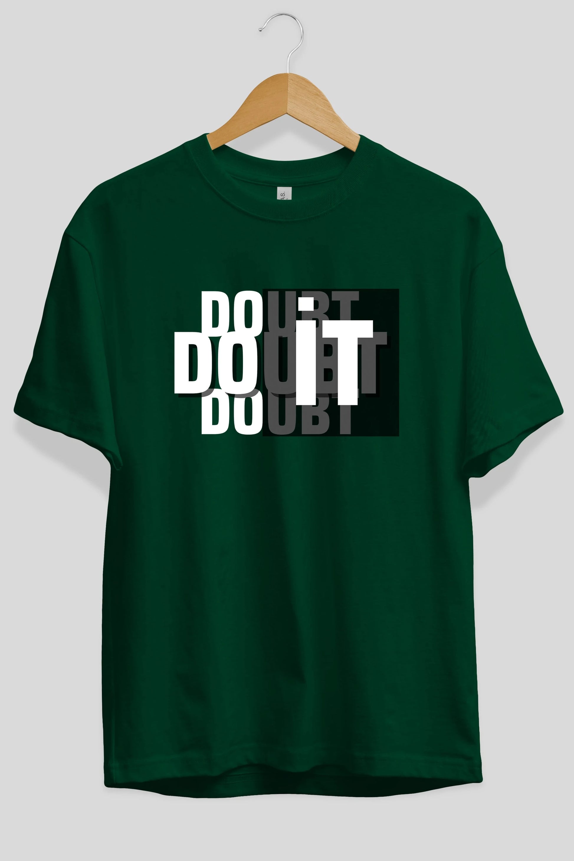 Do it Yazılı Ön Baskılı Oversize t-shirt Erkek Kadın Unisex
