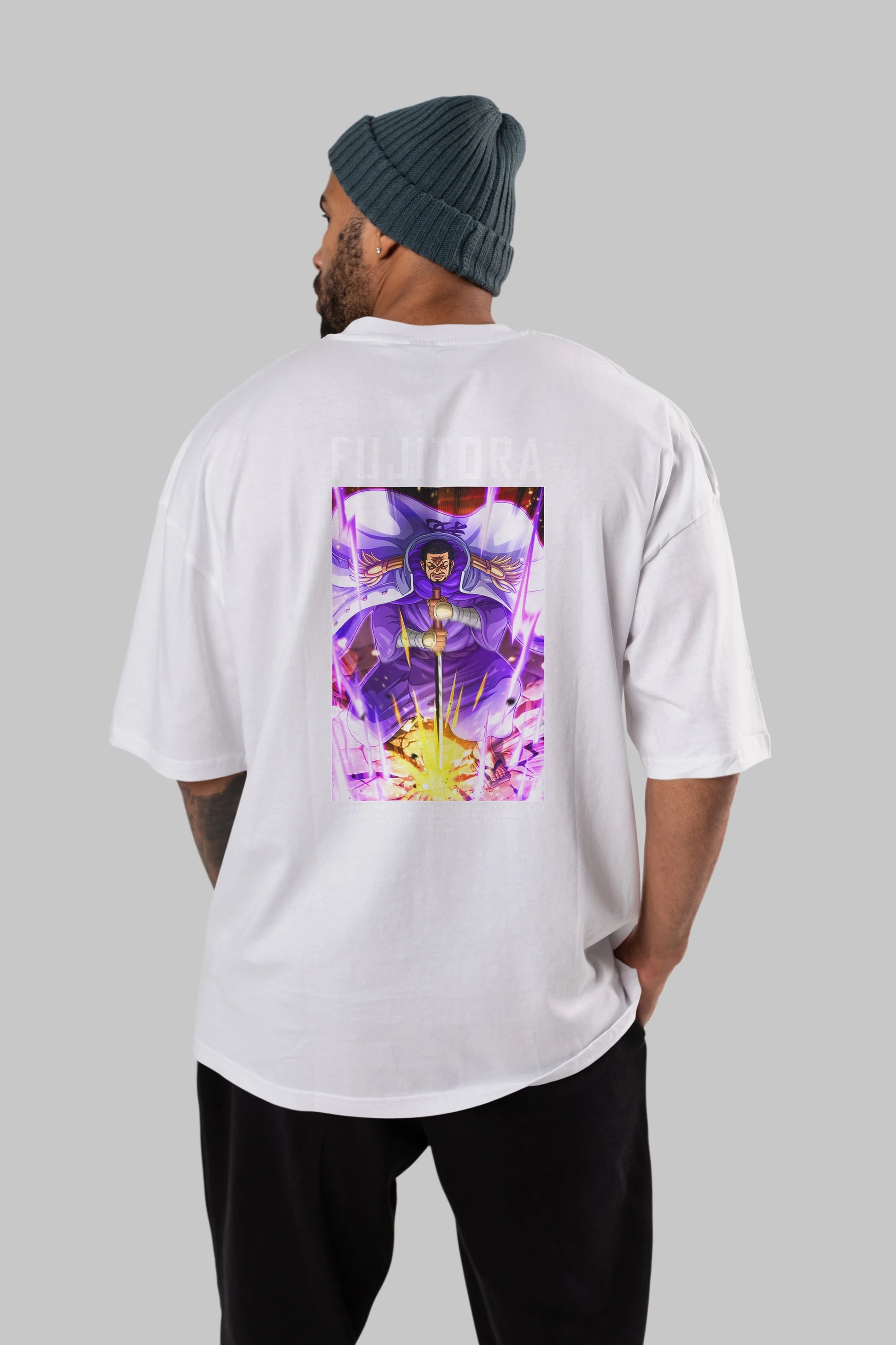 Issho Anime Arka Baskılı Oversize t-shirt Erkek Kadın Unisex %100 pamuk tişort