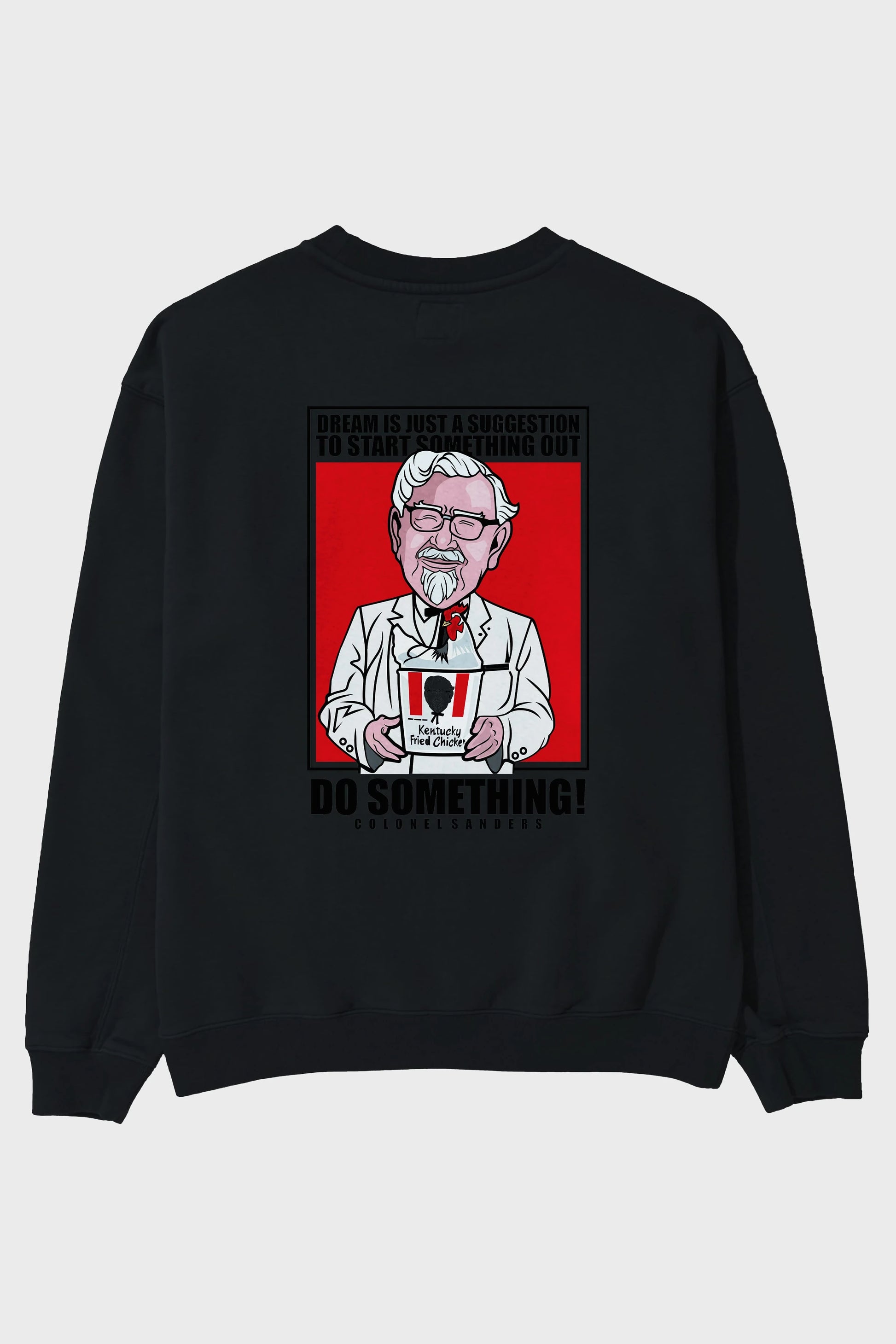 Colonel Sanders Arka Baskılı Oversize Sweatshirt Erkek Kadın Unisex