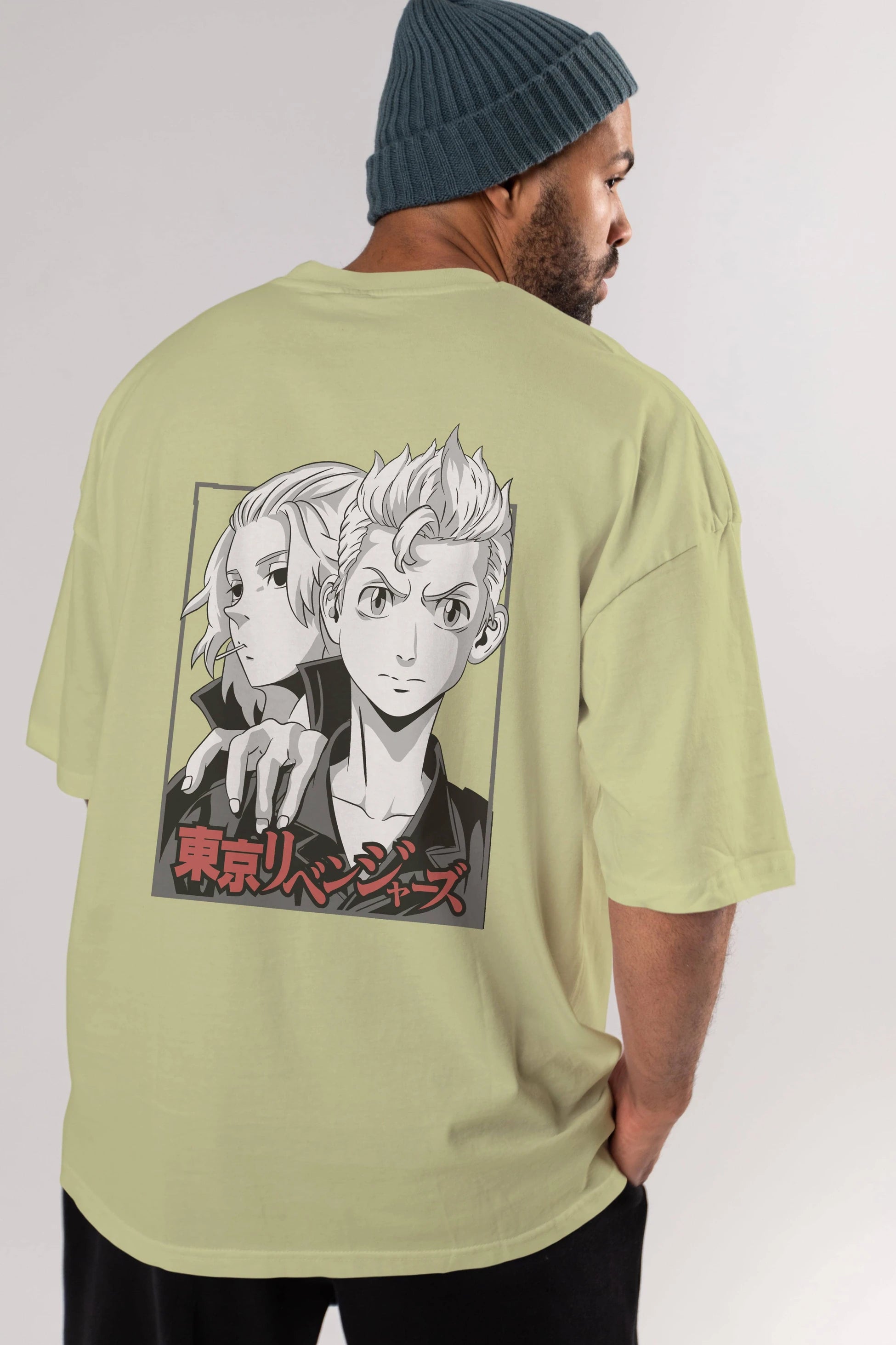 TOKYO REVENGERS Anime Arka Baskılı Oversize t-shirt Erkek Kadın Unisex