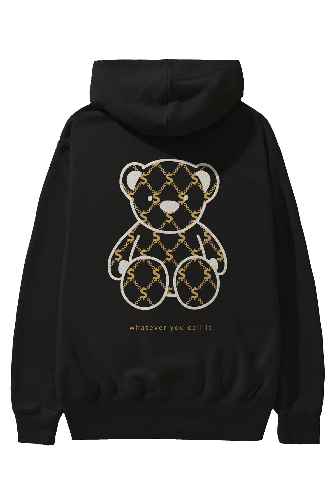 Whatever you Bear Arka Baskılı Hoodie Oversize Kapüşonlu Sweatshirt Erkek Kadın Unisex