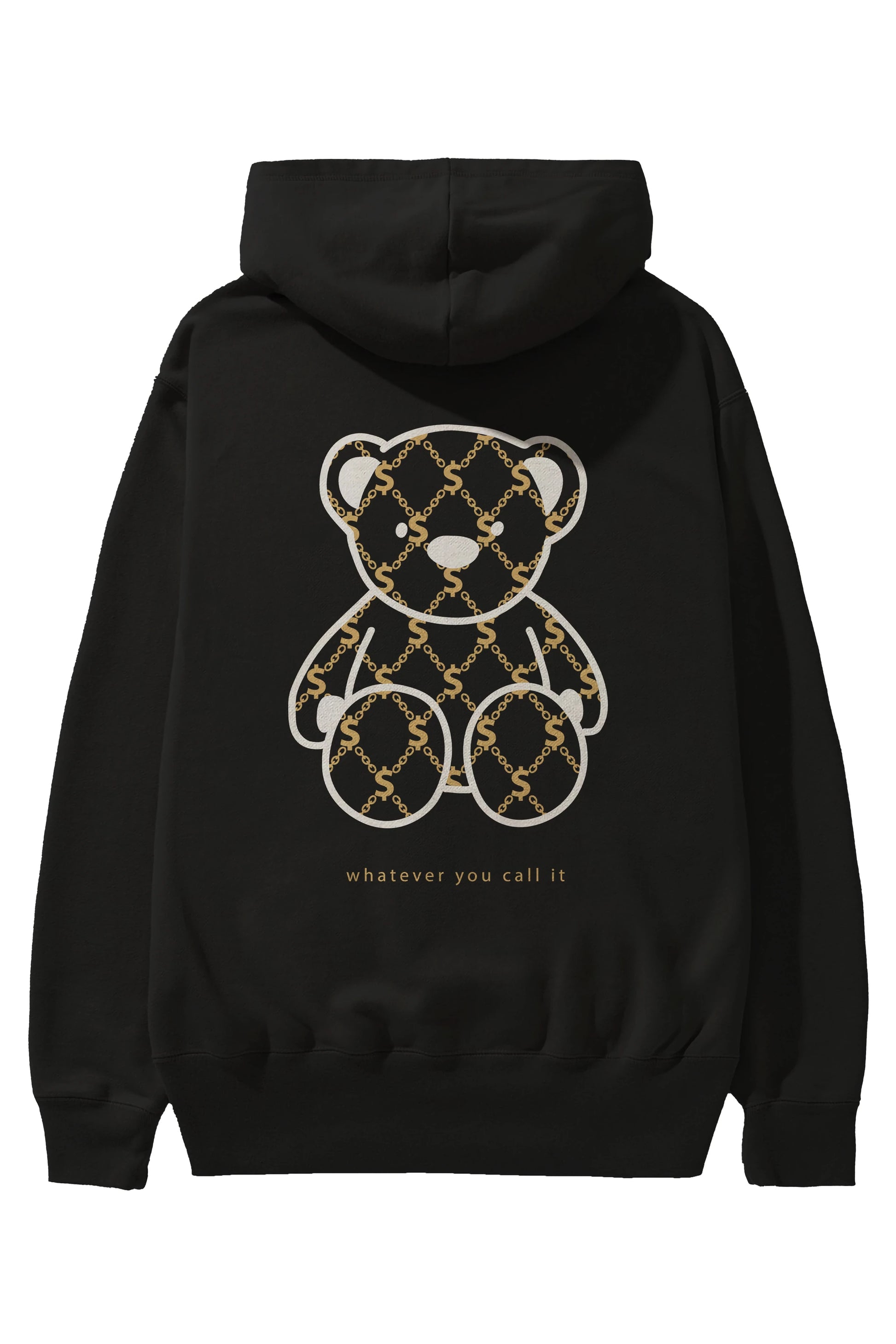 Whatever you Bear Arka Baskılı Hoodie Oversize Kapüşonlu Sweatshirt Erkek Kadın Unisex