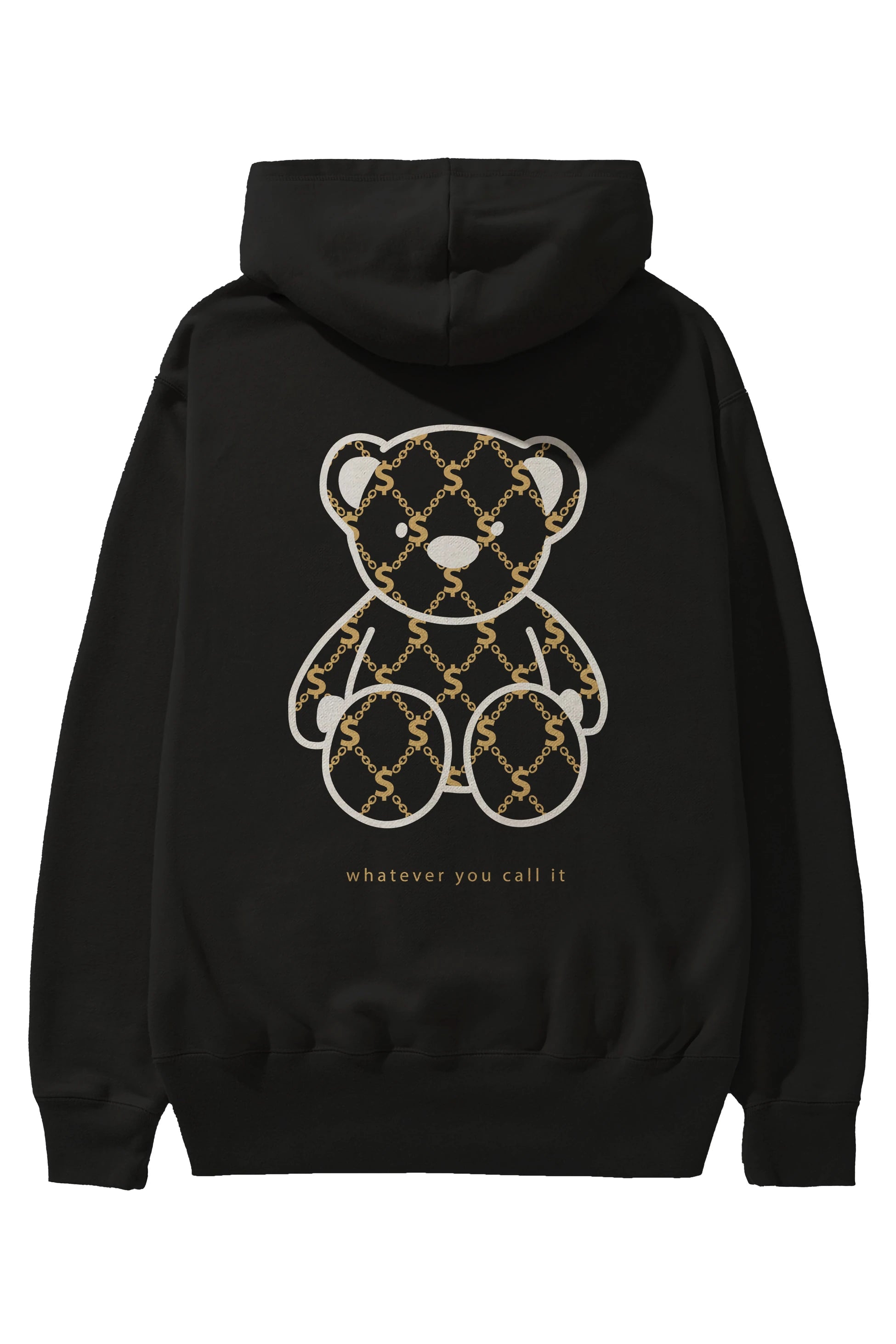 Whatever you Bear Arka Baskılı Hoodie Oversize Kapüşonlu Sweatshirt Erkek Kadın Unisex