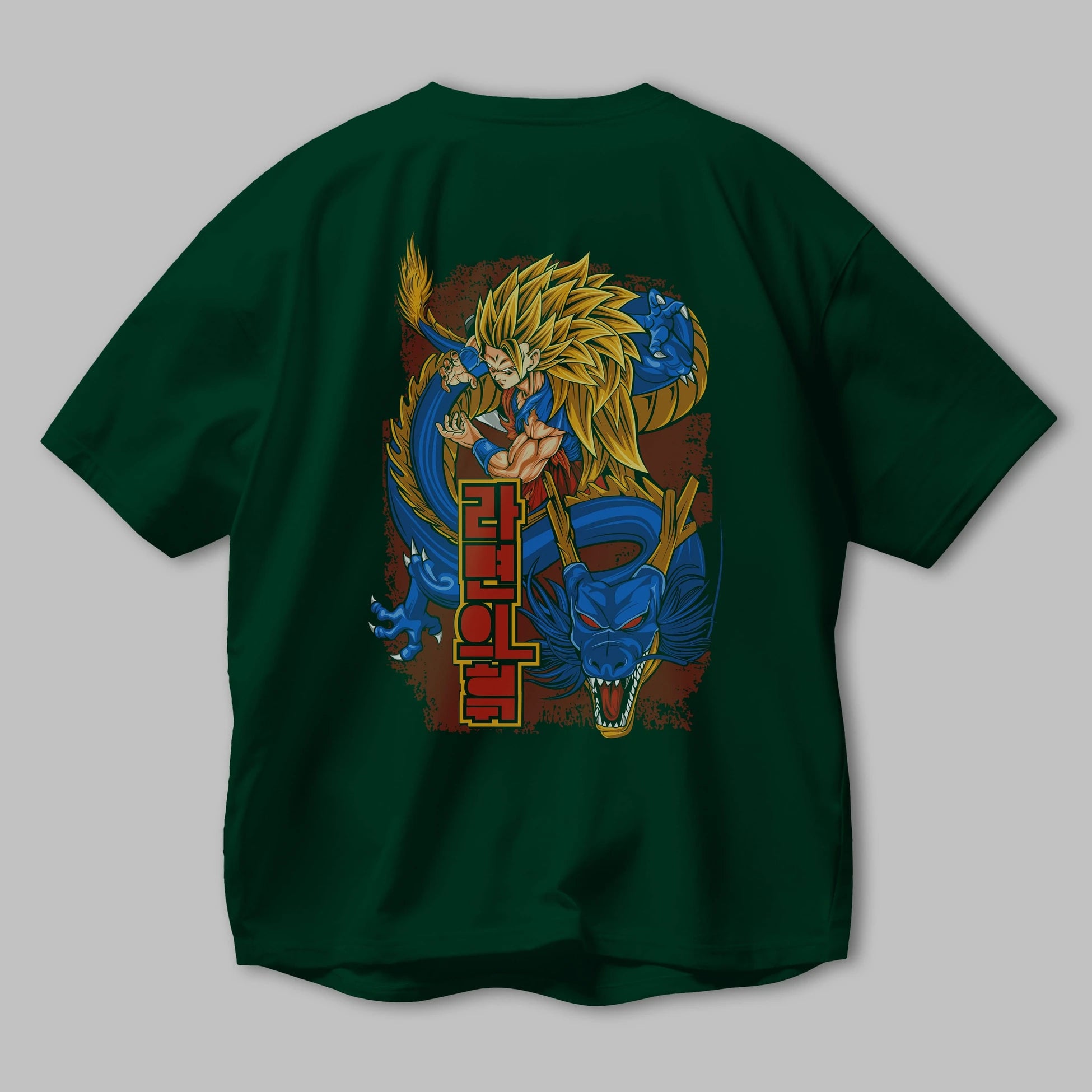 DRAGON BALL Z Anime Arka Baskılı Oversize t-shirt Erkek Kadın Unisex