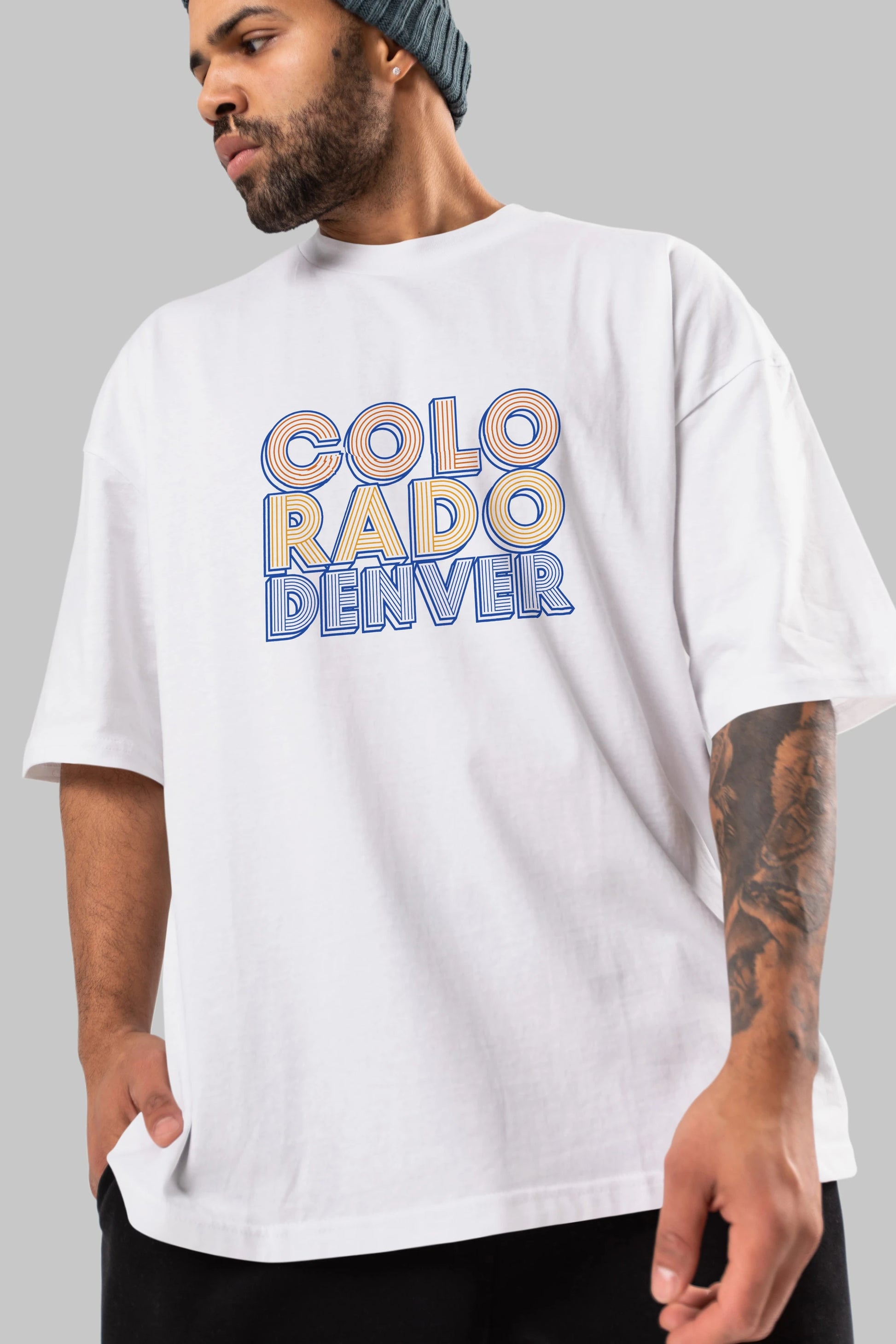 Colorado Denver Ön Baskılı Oversize t-shirt Erkek Kadın Unisex