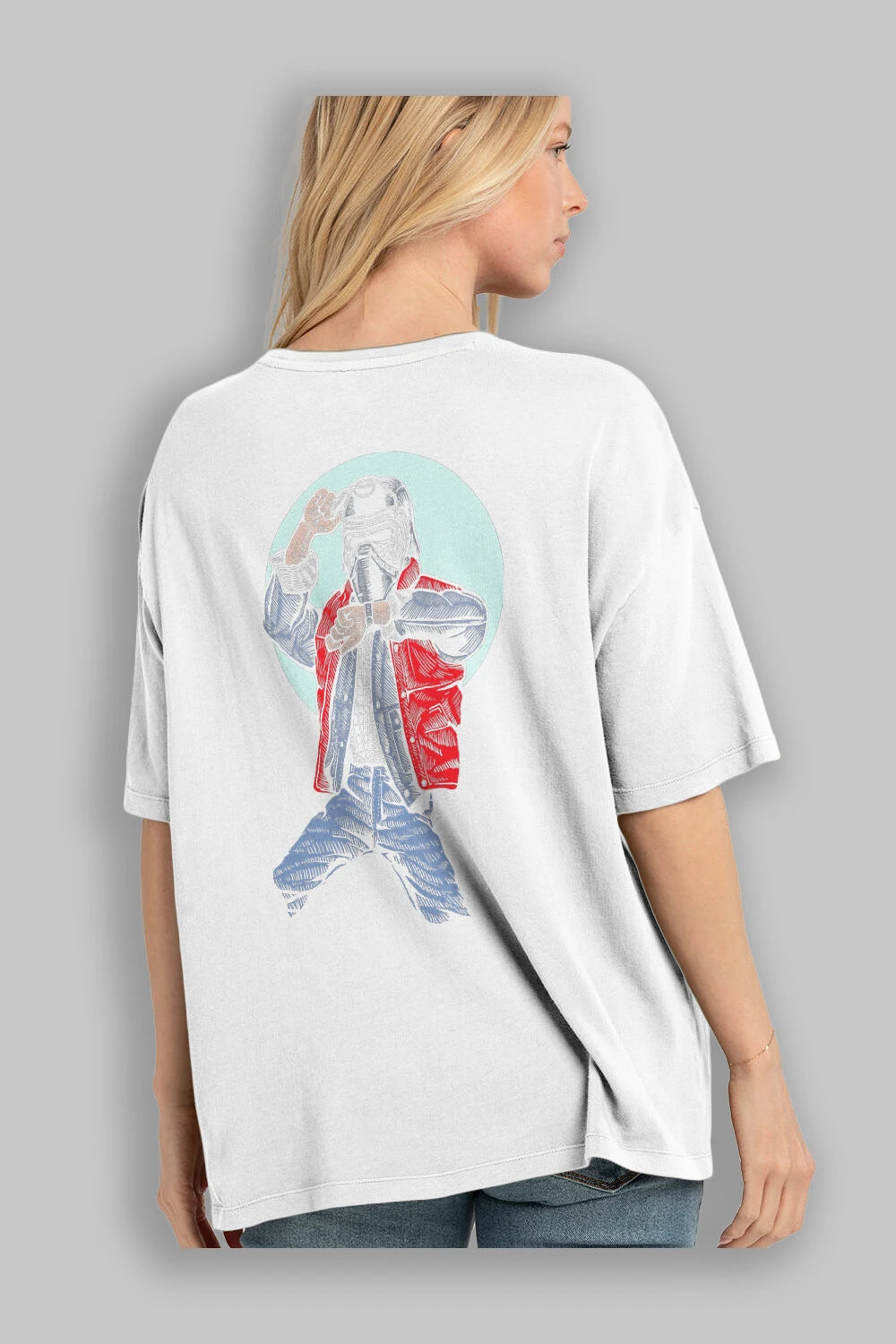 Kylo Mcfly Arka Baskılı Oversize t-shirt Erkek Kadın Unisex %100 Pamuk