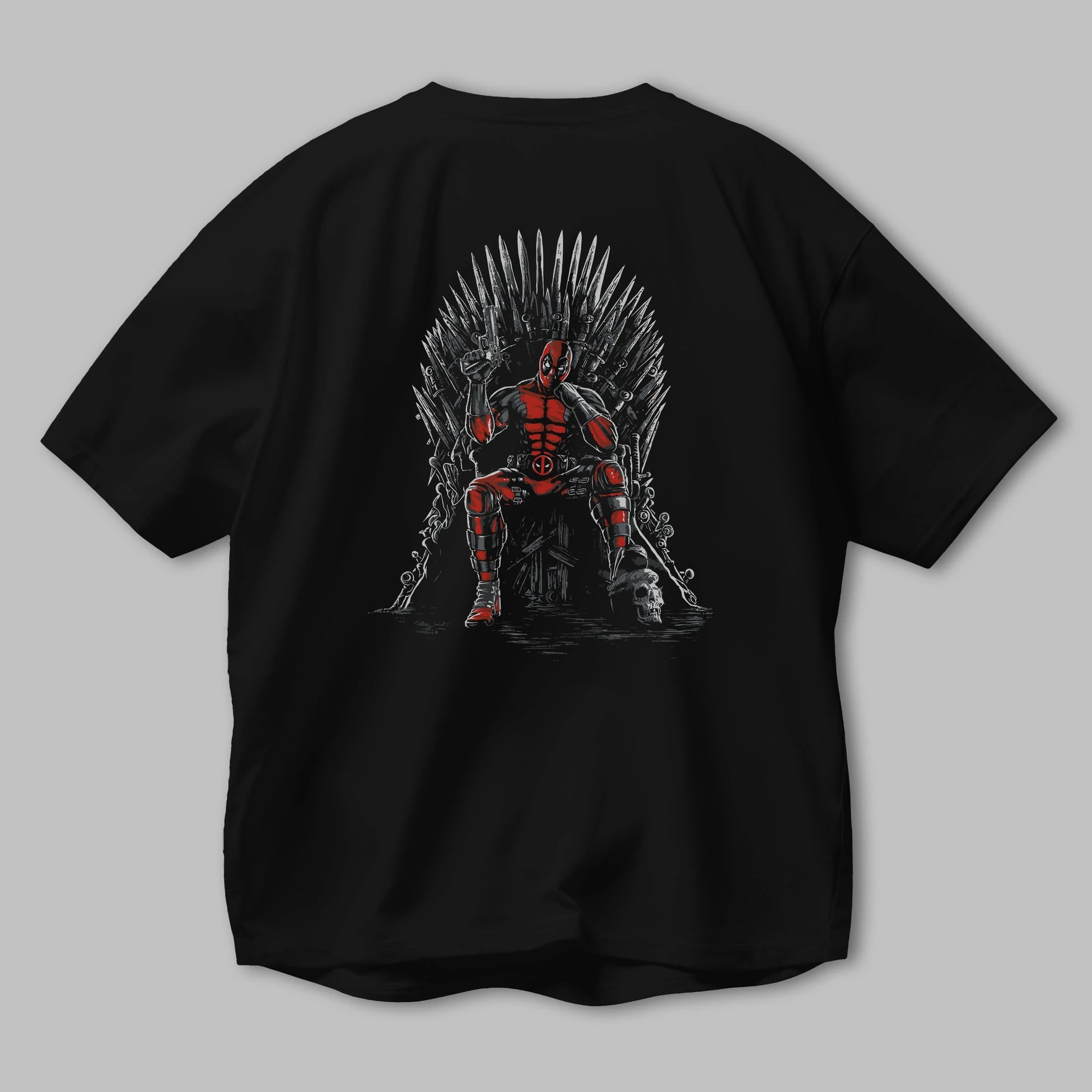 Deadpool (6) Arka Baskılı Oversize t-shirt Erkek Kadın Unisex %100 Pamuk Bisiklet Yaka tişort