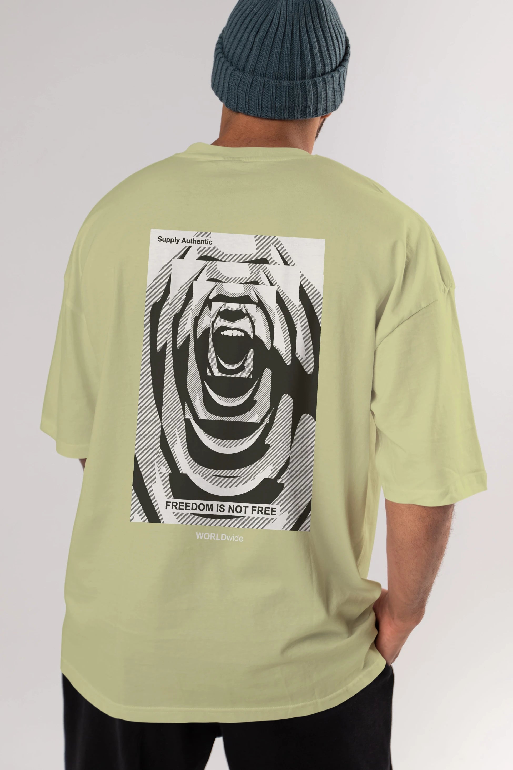 Freedom is Not Free 2 Arka Baskılı Oversize t-shirt Erkek Kadın Unisex