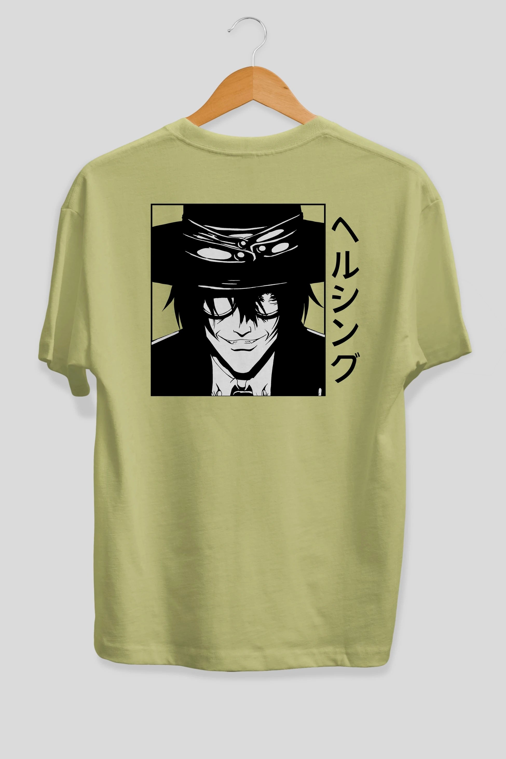 Alucard 1 Anime Arka Baskılı Oversize t-shirt Erkek Kadın Unisex
