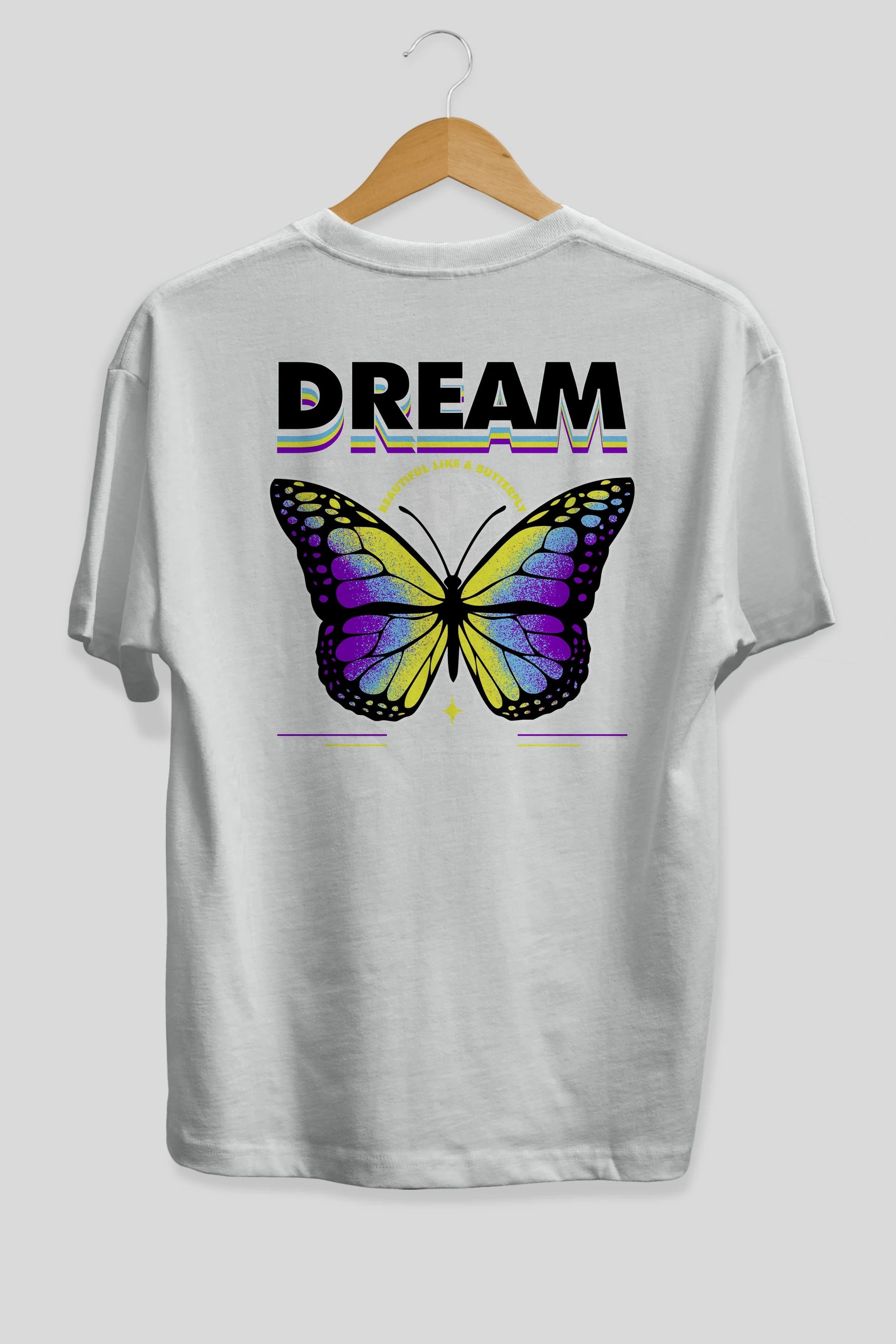 Dream Company Arka Baskılı Oversize t-shirt Erkek Kadın Unisex