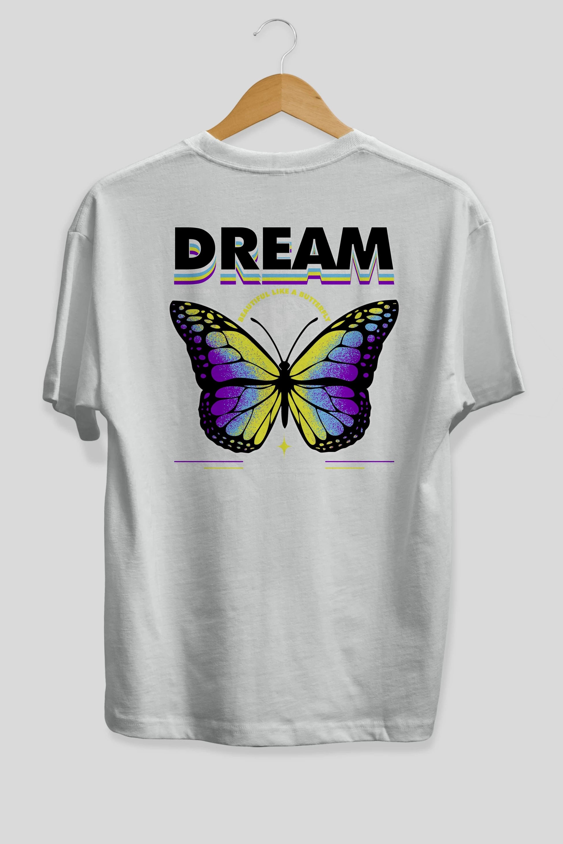 Dream Company Arka Baskılı Oversize t-shirt Erkek Kadın Unisex