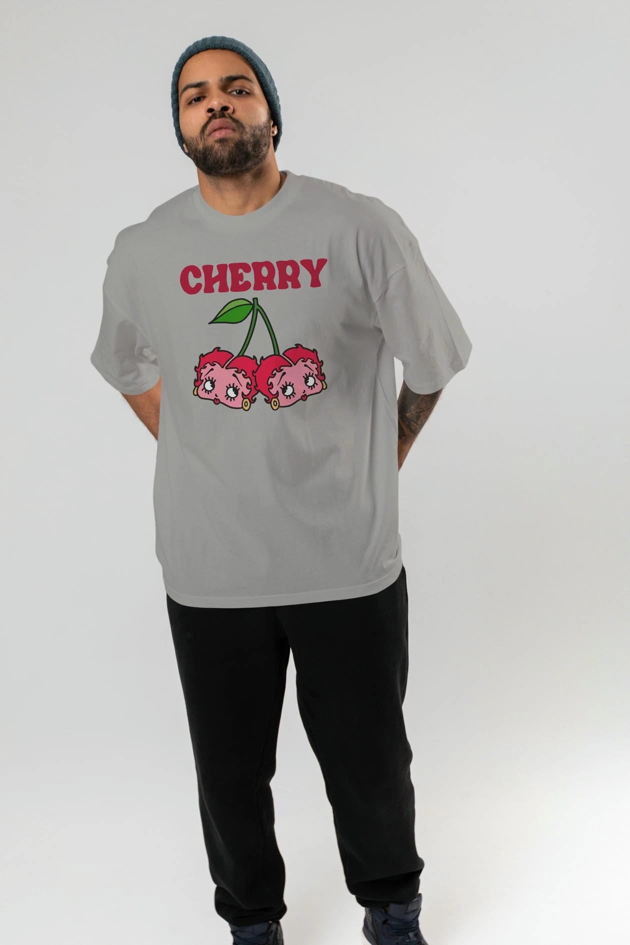 Cherry Cherries 10 Ön Baskılı Oversize t-shirt Erkek Kadın Pamuk Bisiklet Yaka tişort