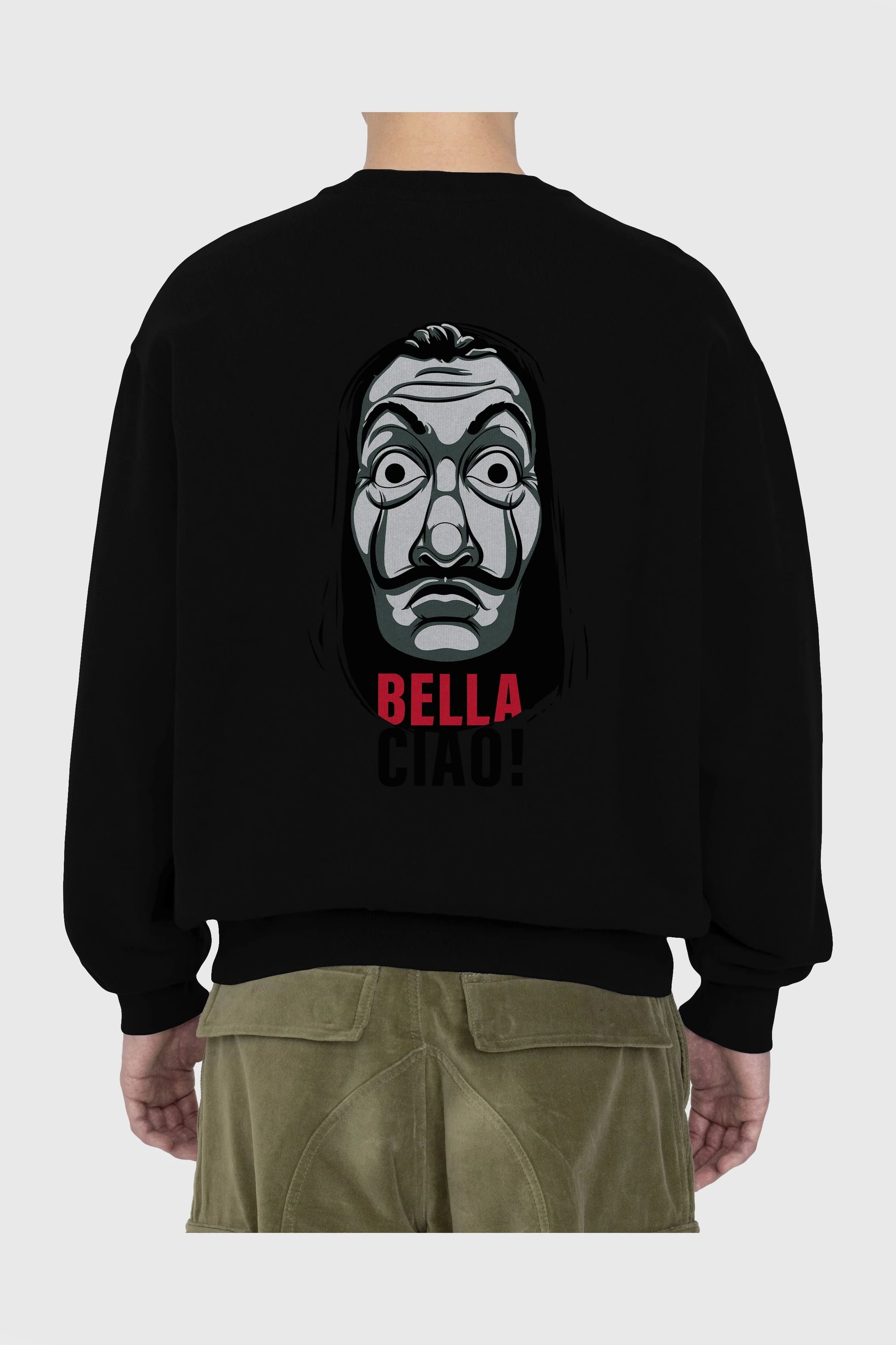 La Casa De Papel (12) Arka Baskılı Oversize Sweatshirt Erkek Kadın Unisex