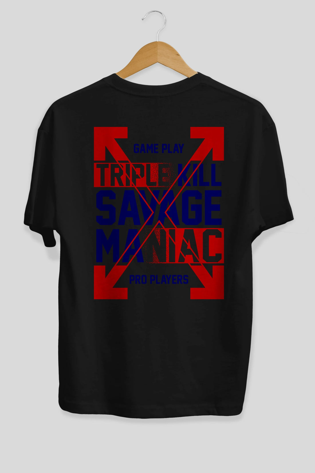Kill Savage Arka Baskılı Oversize t-shirt Erkek Kadın Unisex
