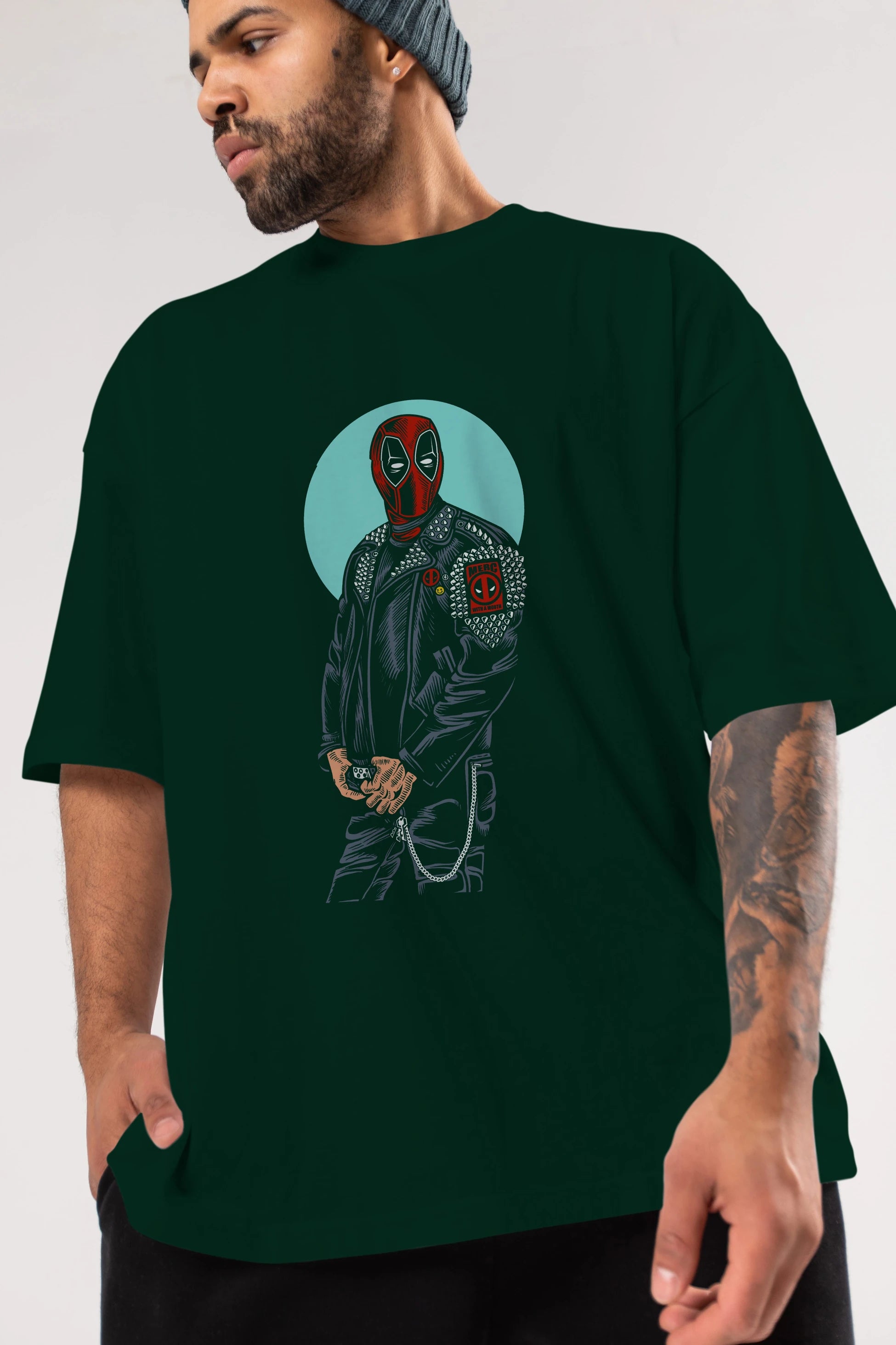 Rebeliion Mercenary Ön Baskılı Oversize t-shirt Erkek Kadın Unisex %100 Pamuk tişort