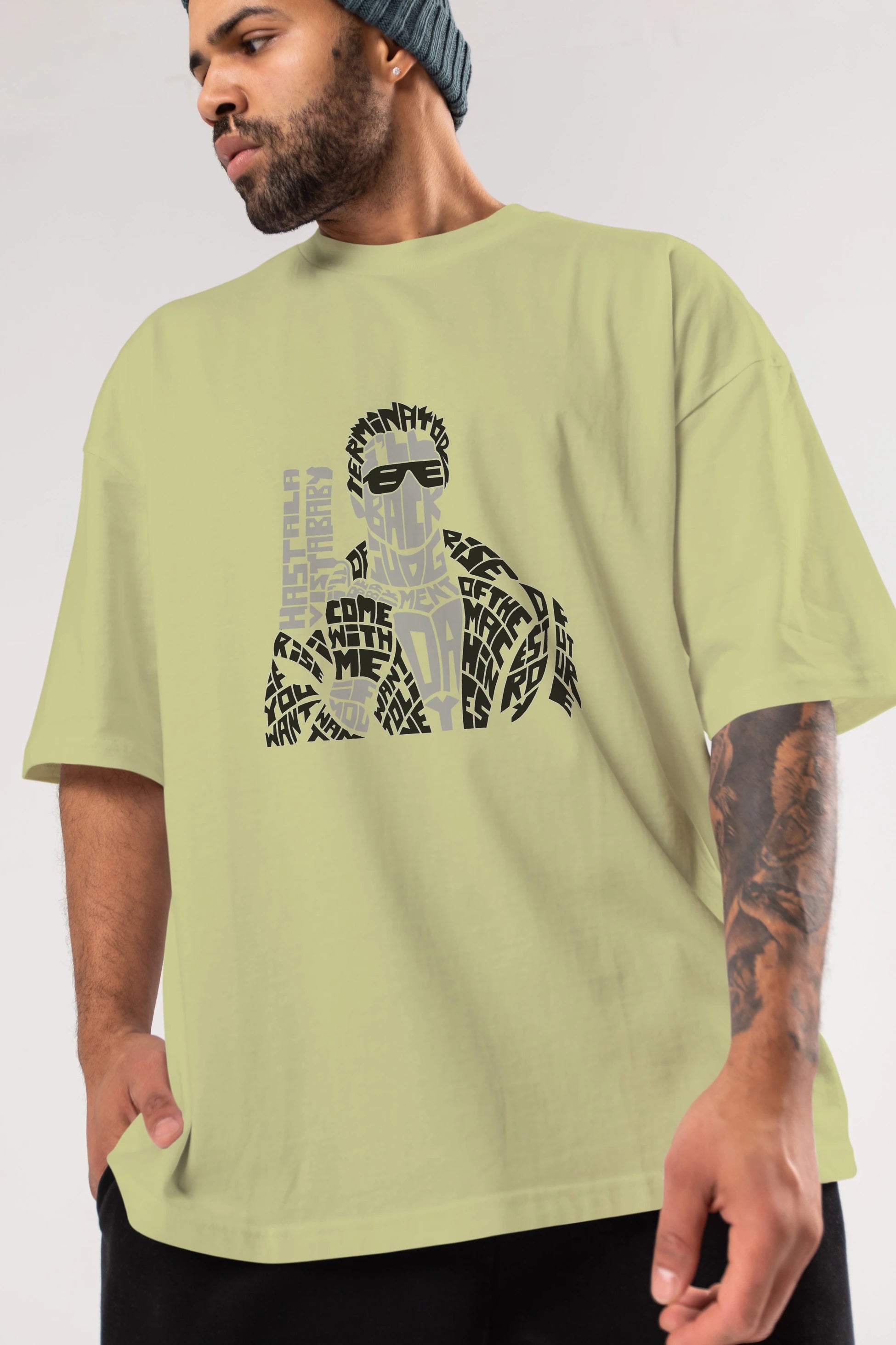 I_ll Be Back Ön Baskılı Oversize t-shirt %100 pamuk Erkek Kadın Unisex