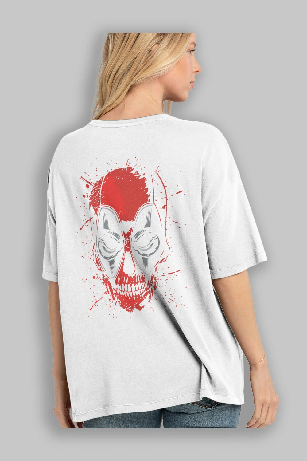 Deadpool (3) Arka Baskılı Oversize t-shirt Erkek Kadın Unisex %100 Pamuk Bisiklet Yaka tişort