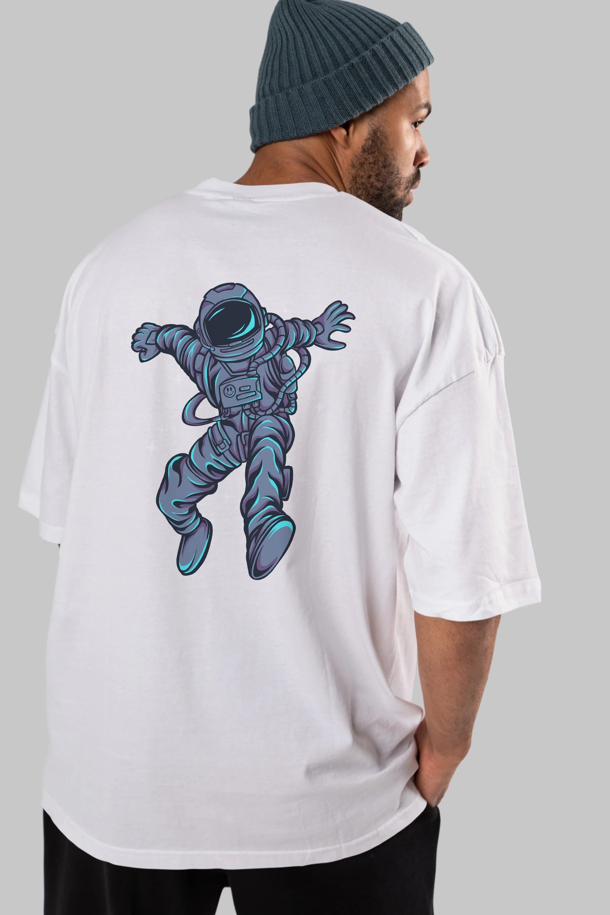 Astrostars tshirt Arka Baskılı Oversize t-shirt Erkek Kadın Unisex