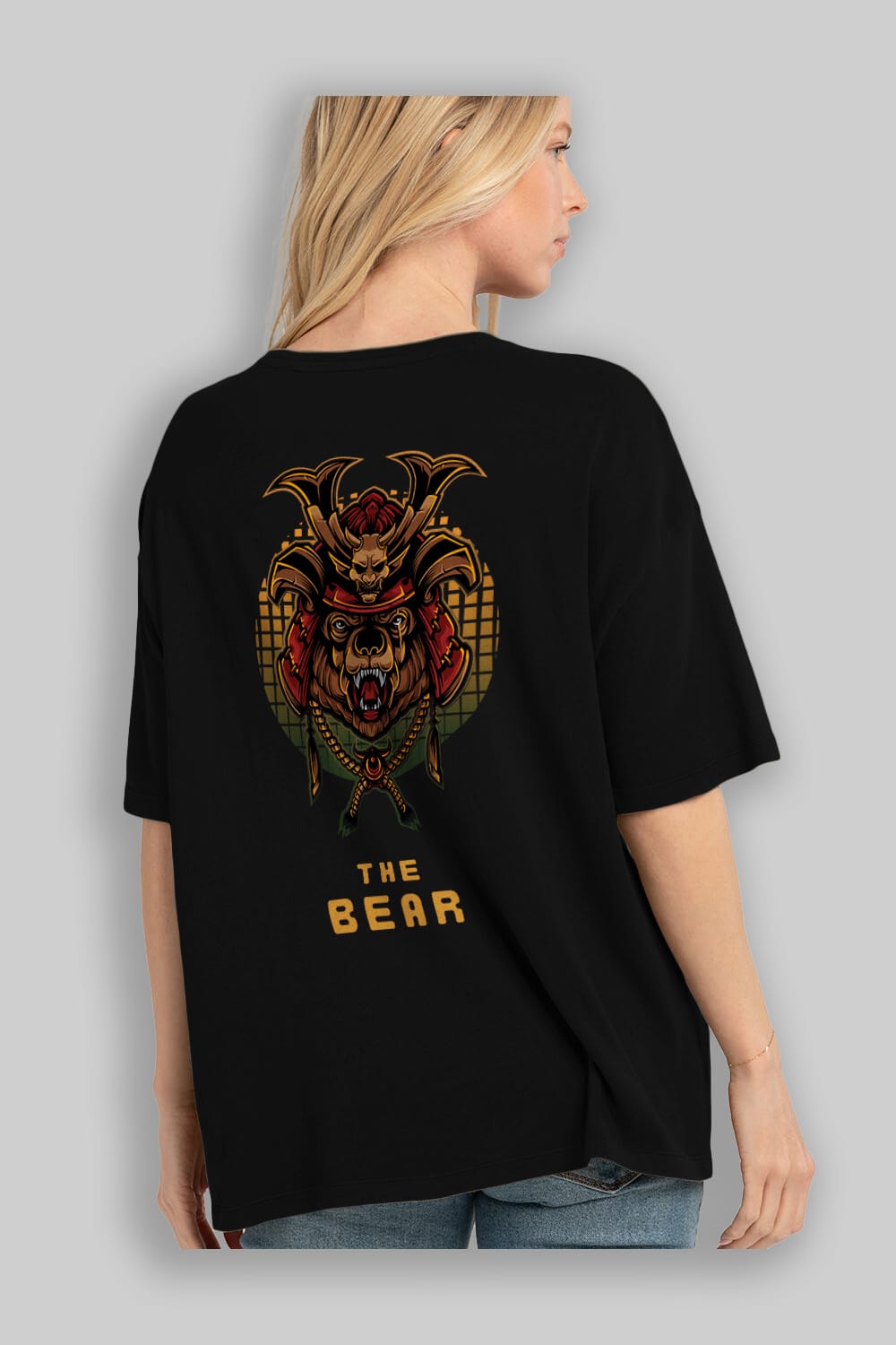 The Bear 2 Arka Baskılı Oversize t-shirt Erkek Kadın Unisex