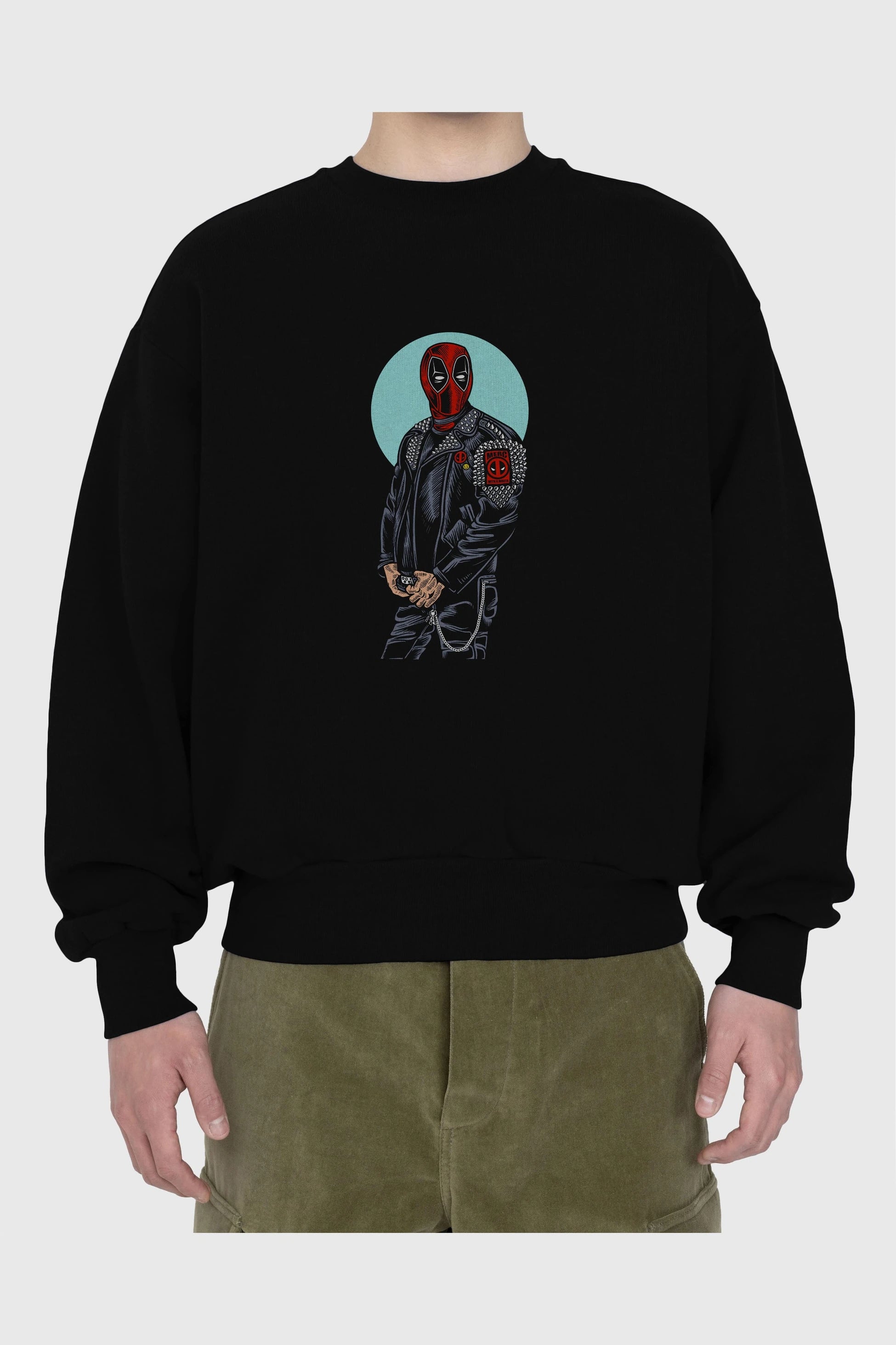 Rebeliion Mercenary Ön Baskılı Oversize Sweatshirt Erkek Kadın Unisex