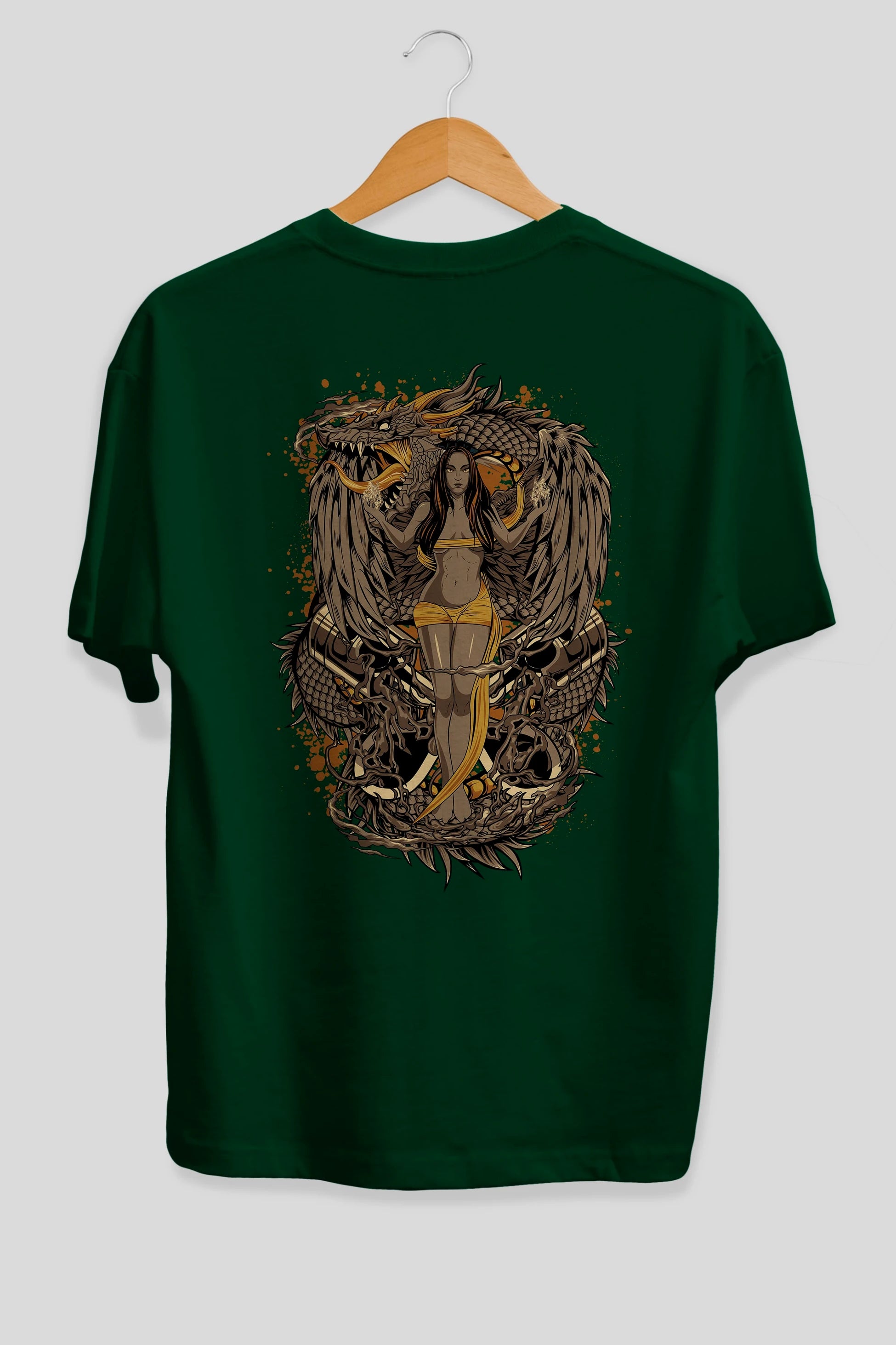 TRIBAL (3) Anime Arka Baskılı Oversize t-shirt Erkek Kadın Unisex