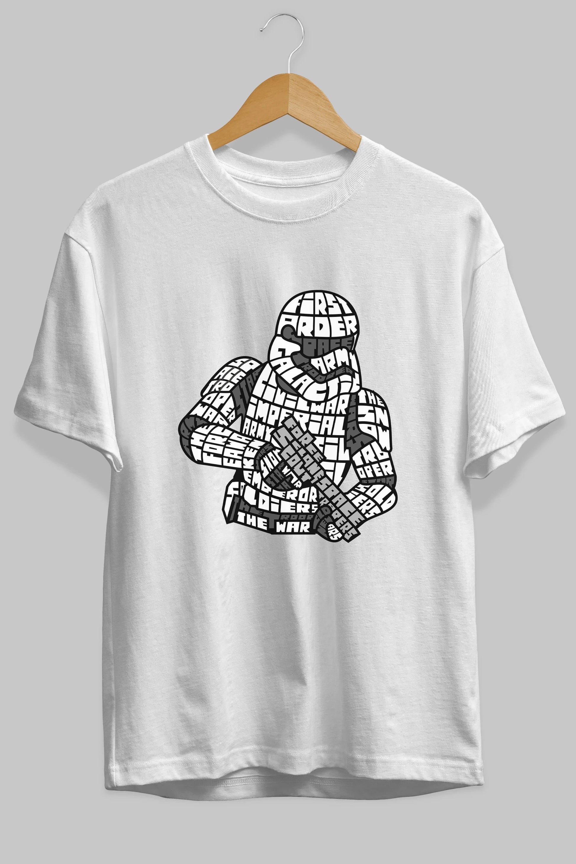First Order Ön Baskılı Oversize t-shirt %100 pamuk Erkek Kadın Unisex