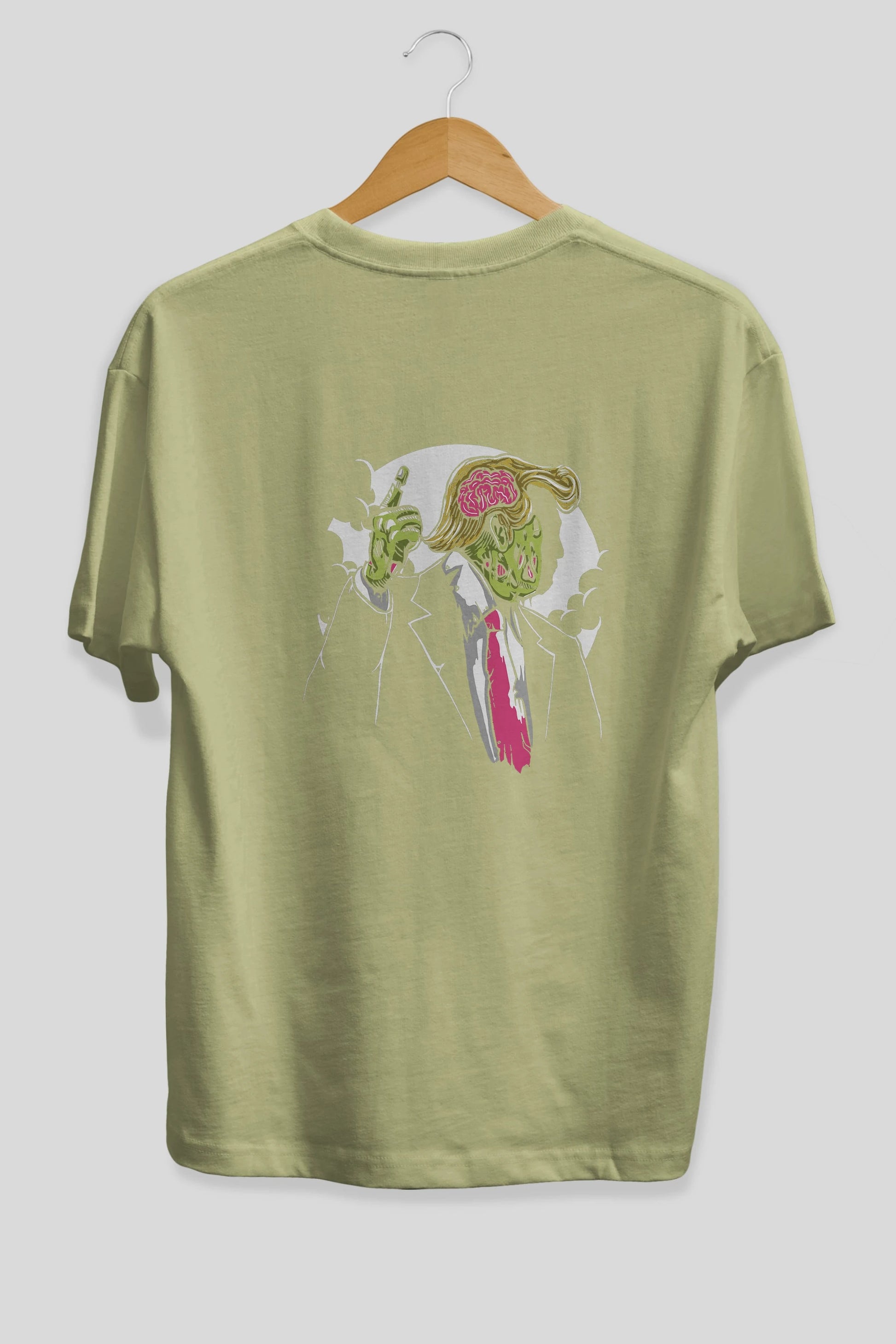 Make Zombie Great Again Arka Baskılı Oversize t-shirt Erkek Kadın Unisex %100 Pamuk