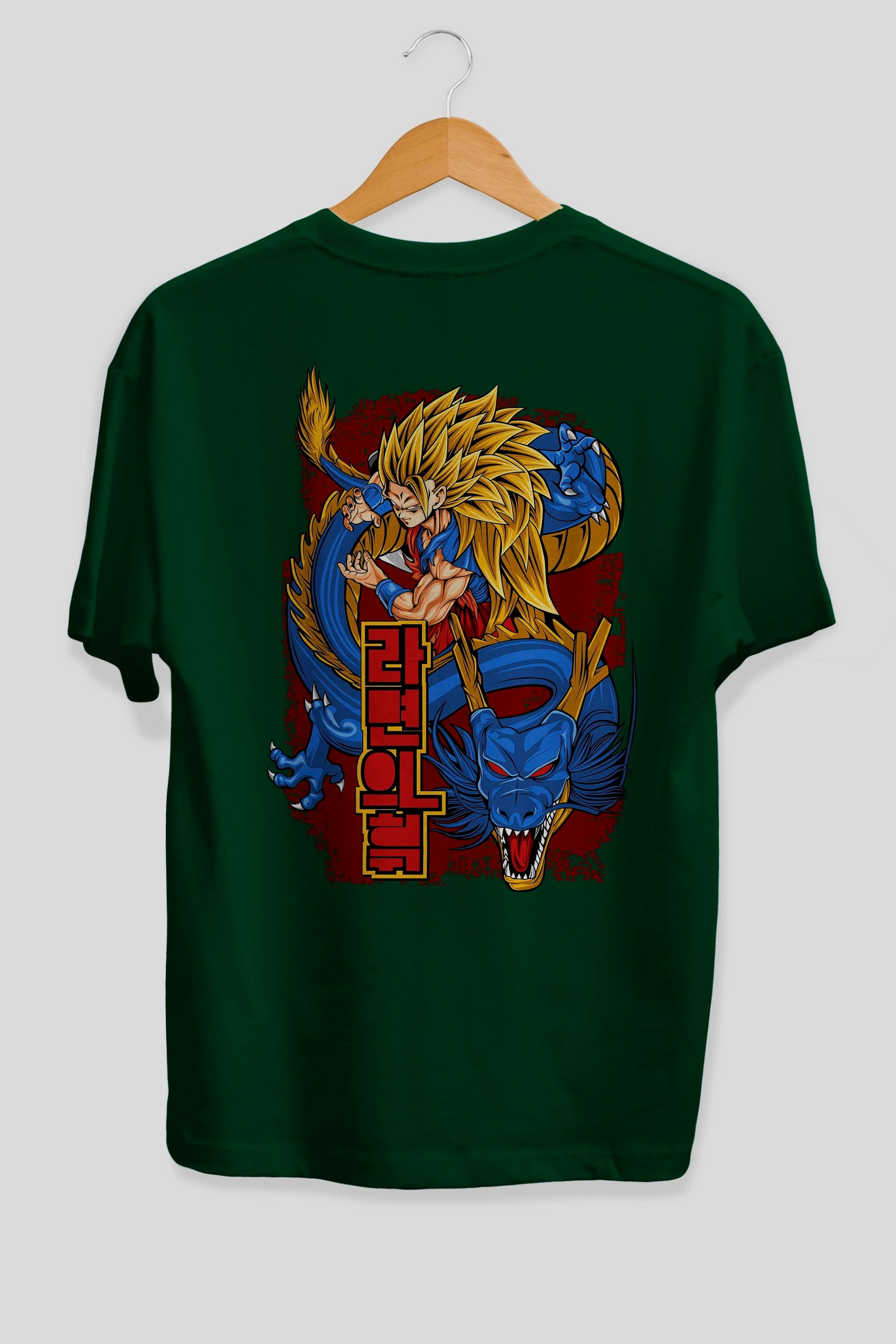 DRAGON BALL Z Anime Arka Baskılı Oversize t-shirt Erkek Kadın Unisex
